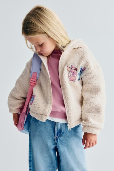 Teddy zip-through hoodie