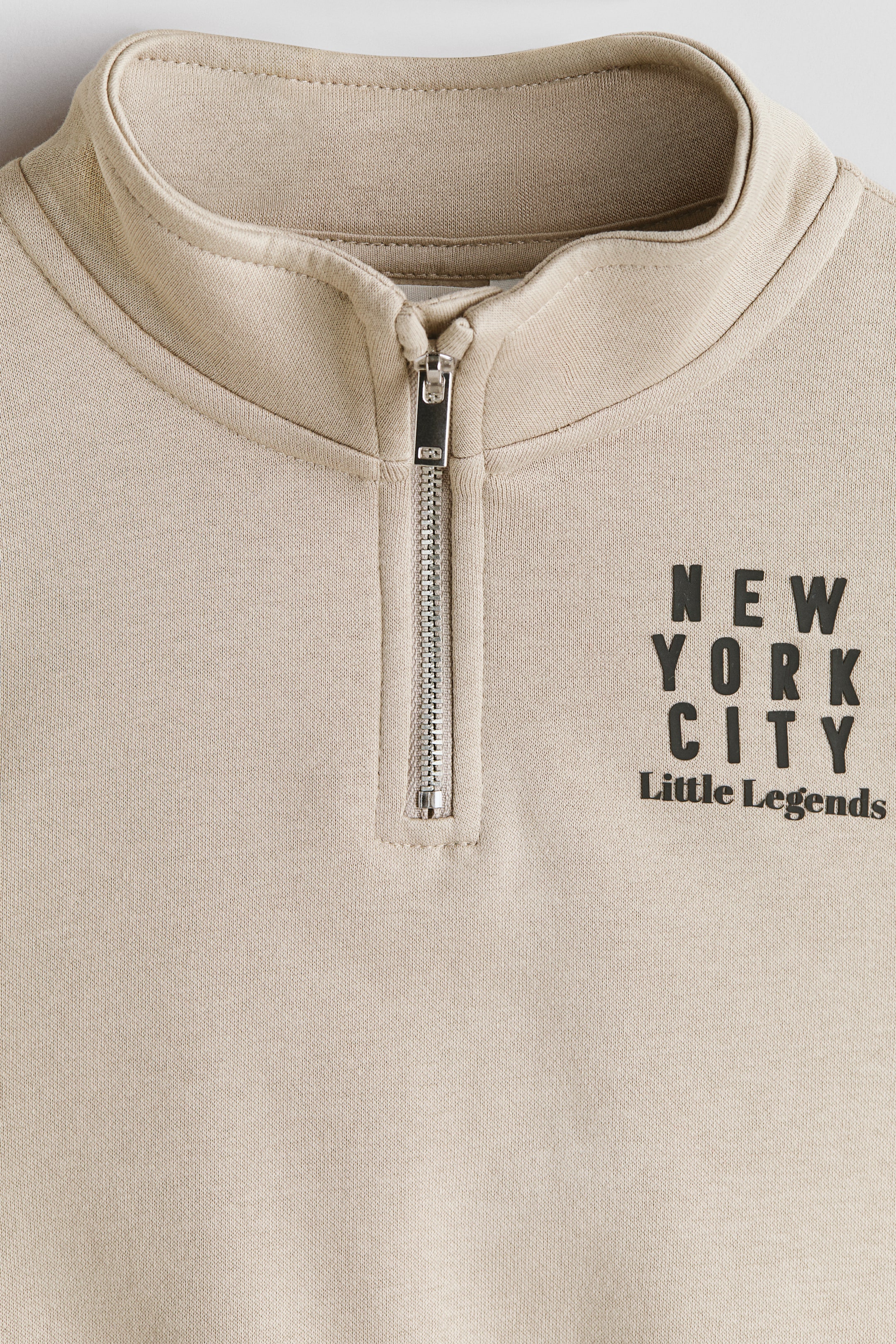 Half-Zip Brushed-Inside Sweatshirt