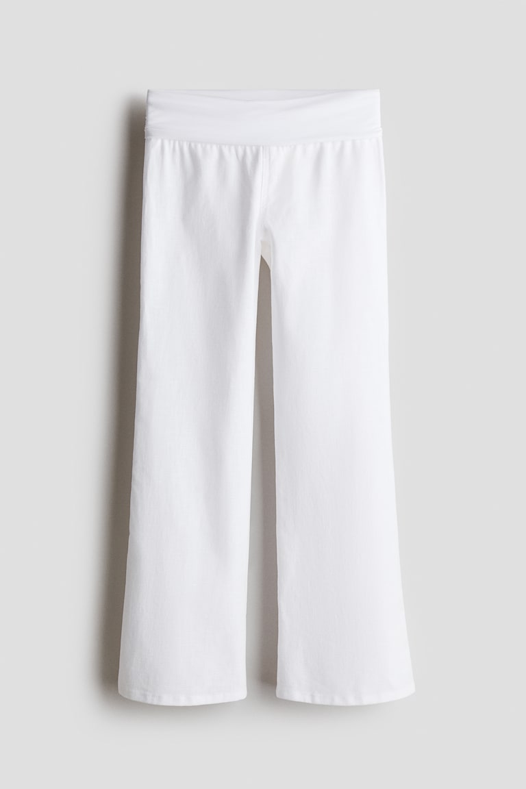 Pantalone joga kroja od mešavine lana
