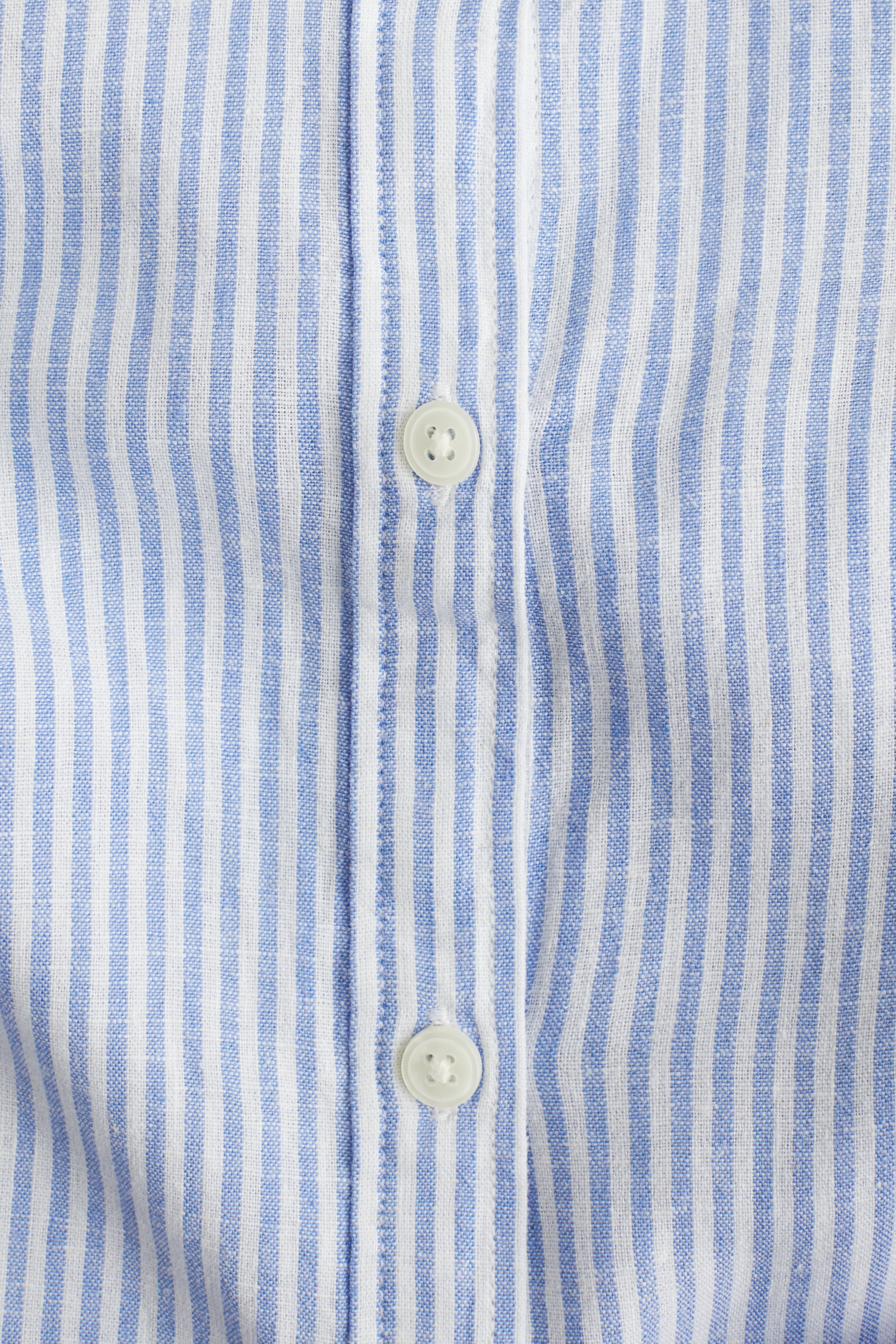 Linen-blend blouse