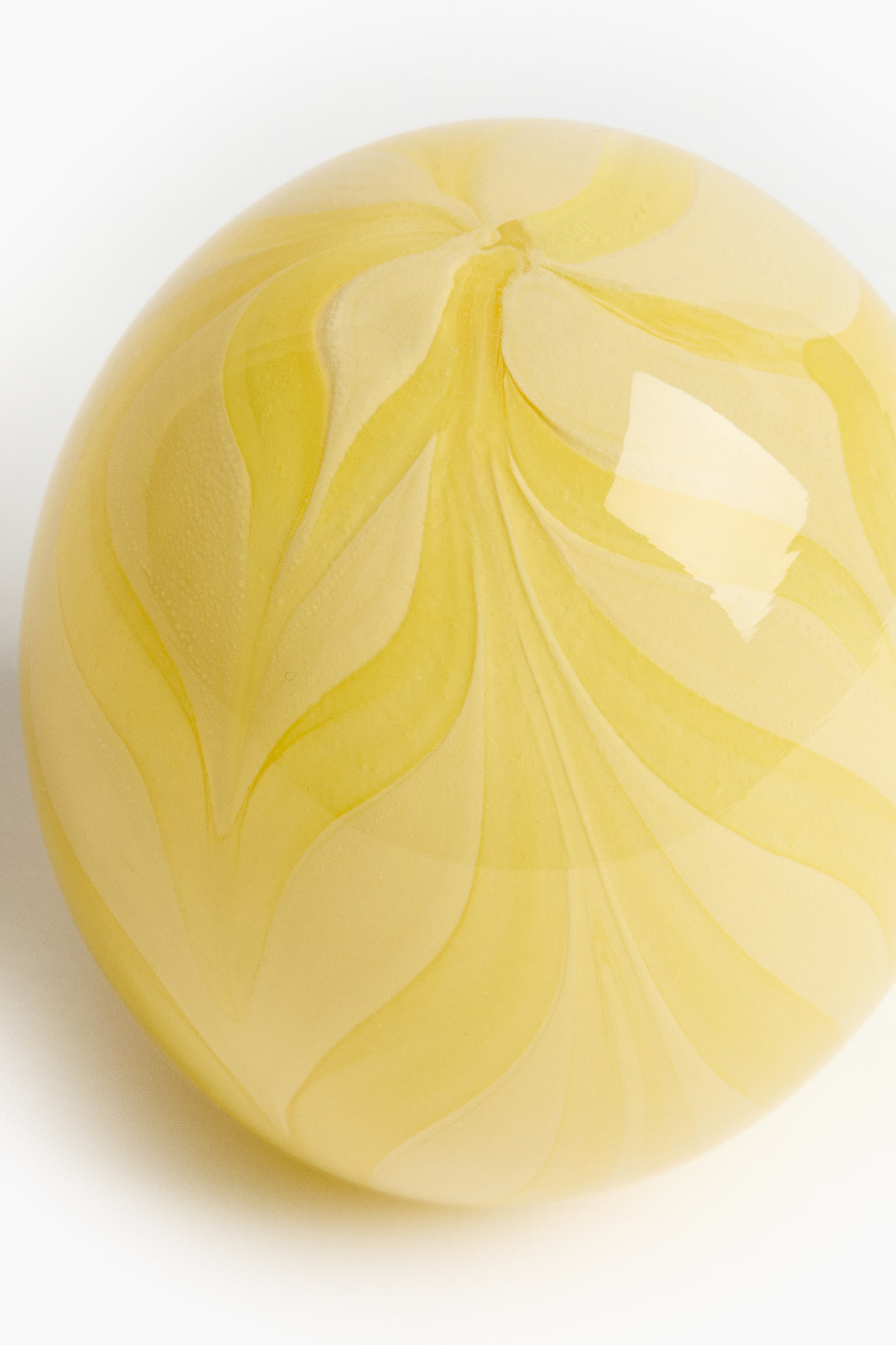 Small glass sculpture - Yellow/Green - 3