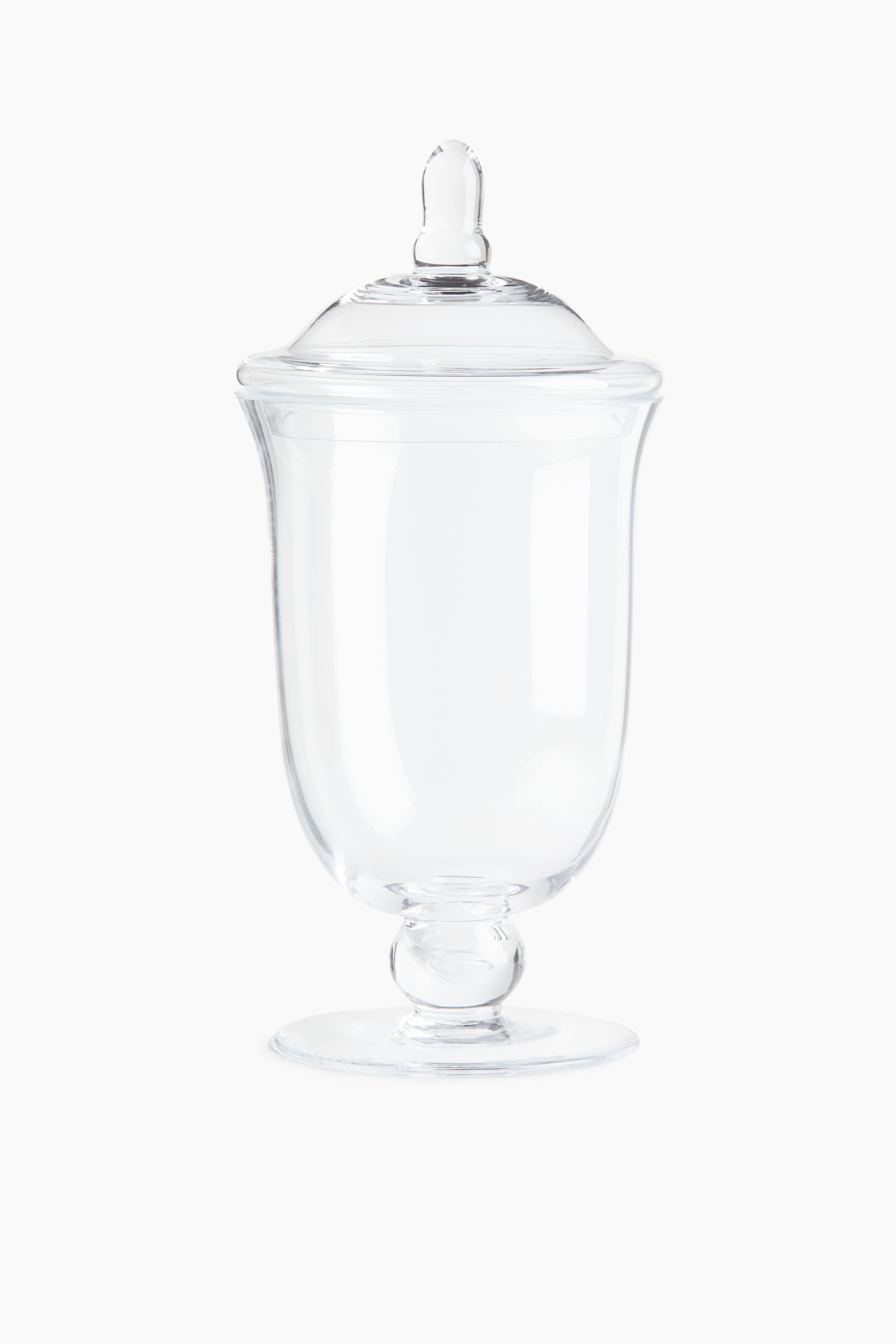 Grand bocal en verre sur pied