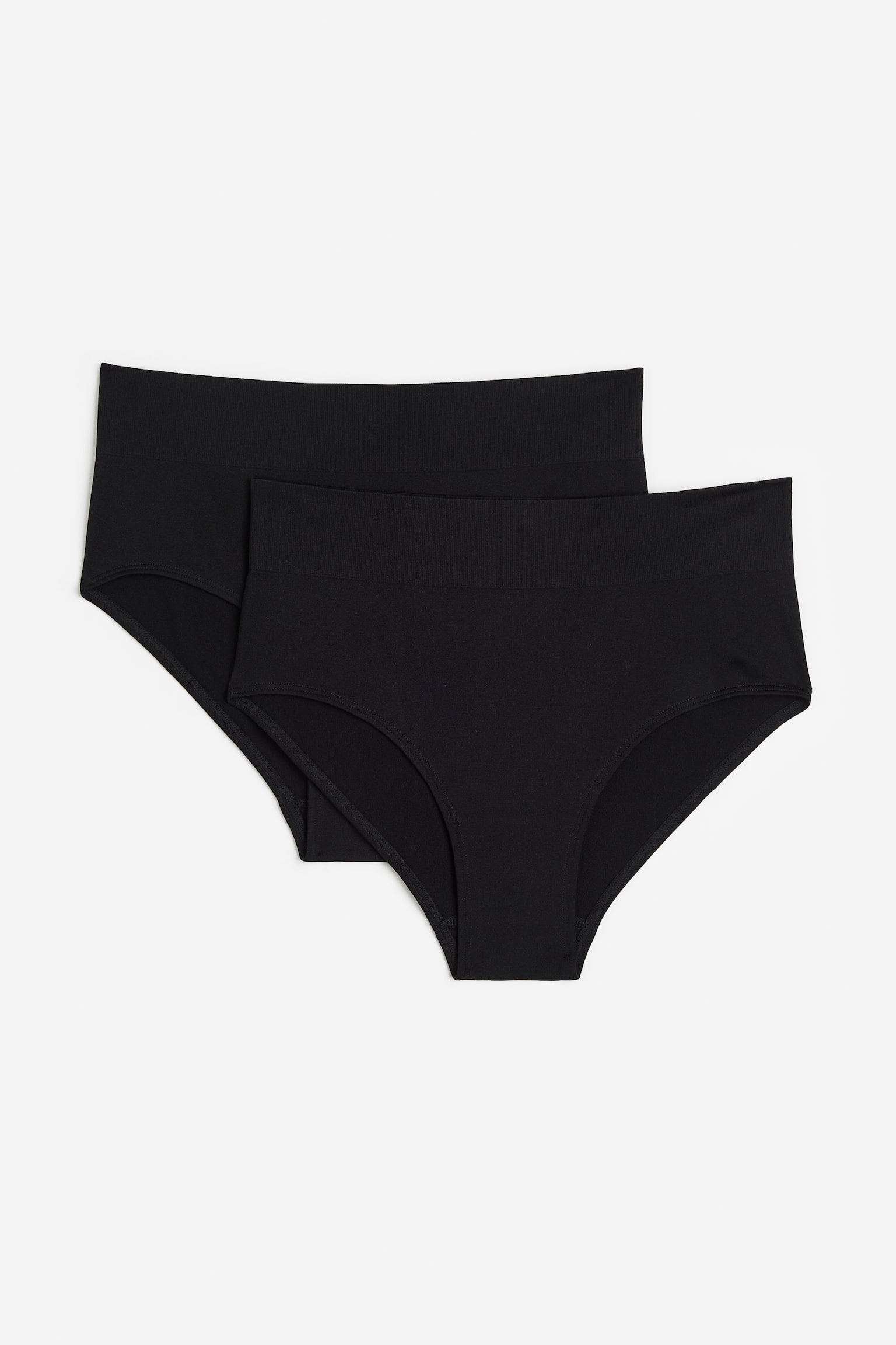 2-pack Seamless Bikini Briefs - Black - 1