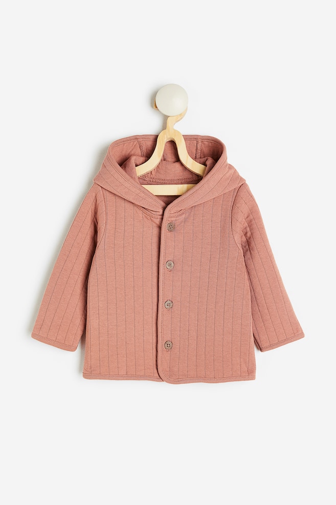 Quilted jersey jacket - Beige-pink - 1