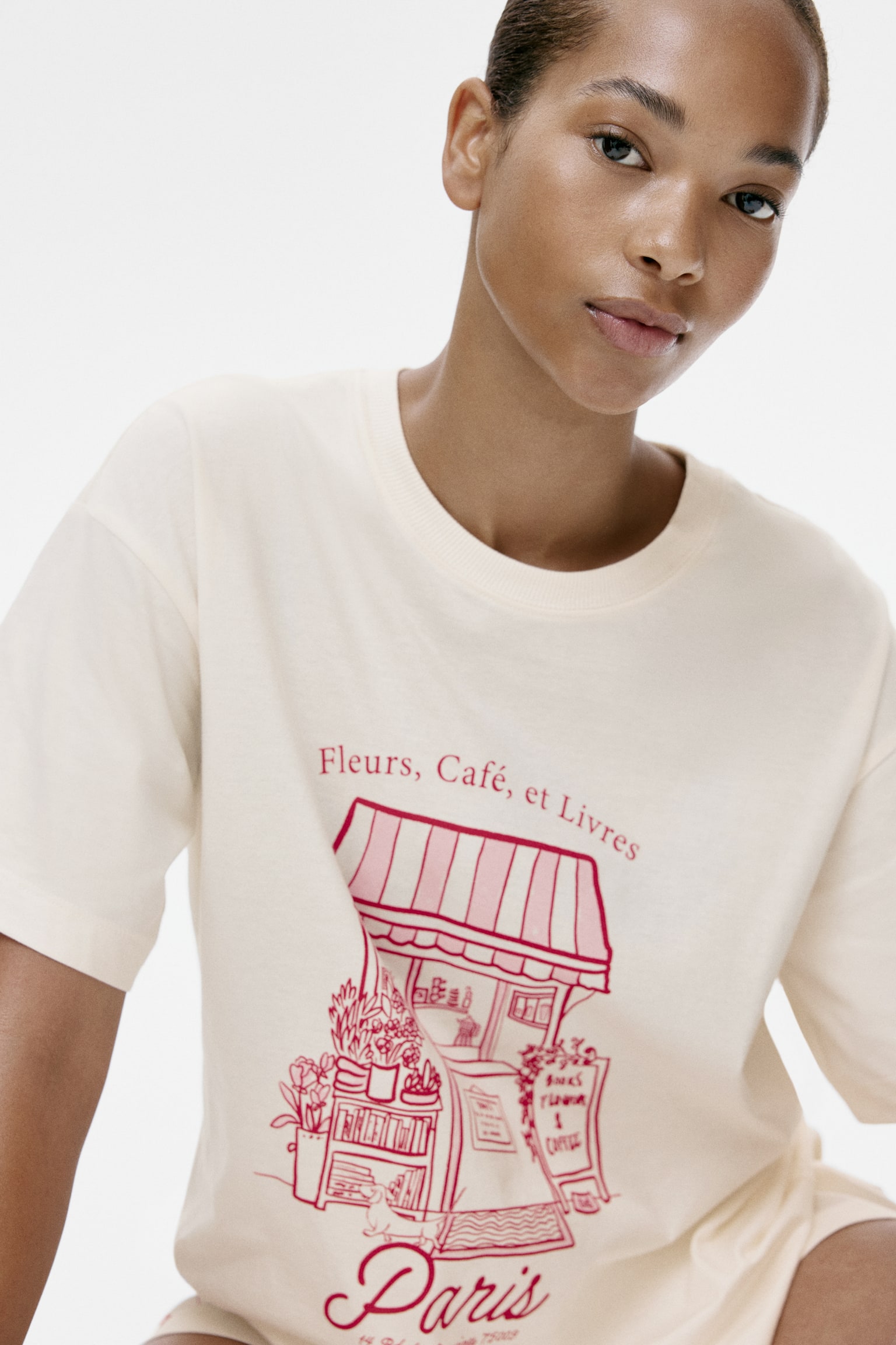 Printed pyjamas - Cream/Paris/Light turquoise/Light beige - 3