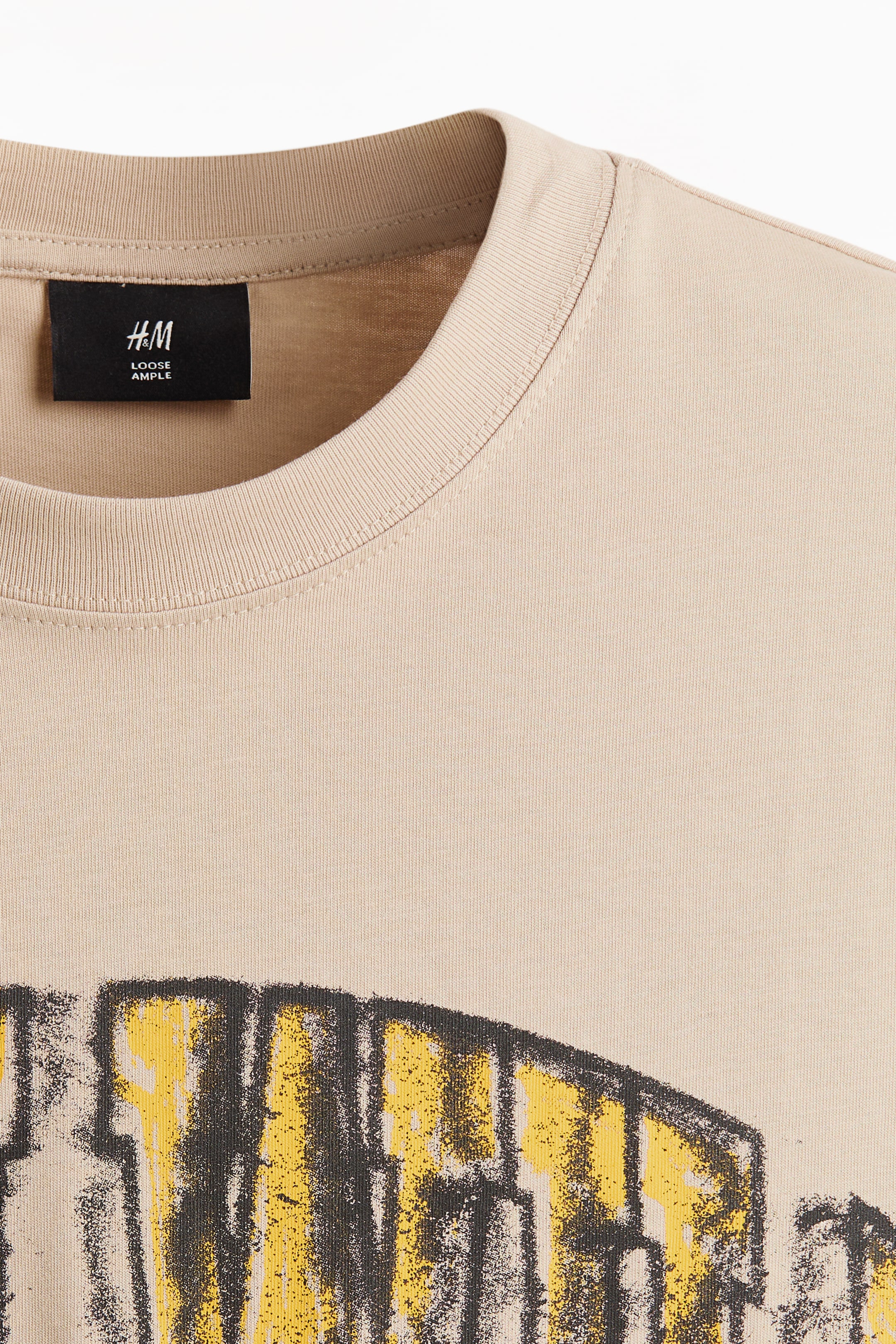 View larger image: Loose-Fit Printed T-Shirt - Beige/Run Wild - Men | H&M US 6