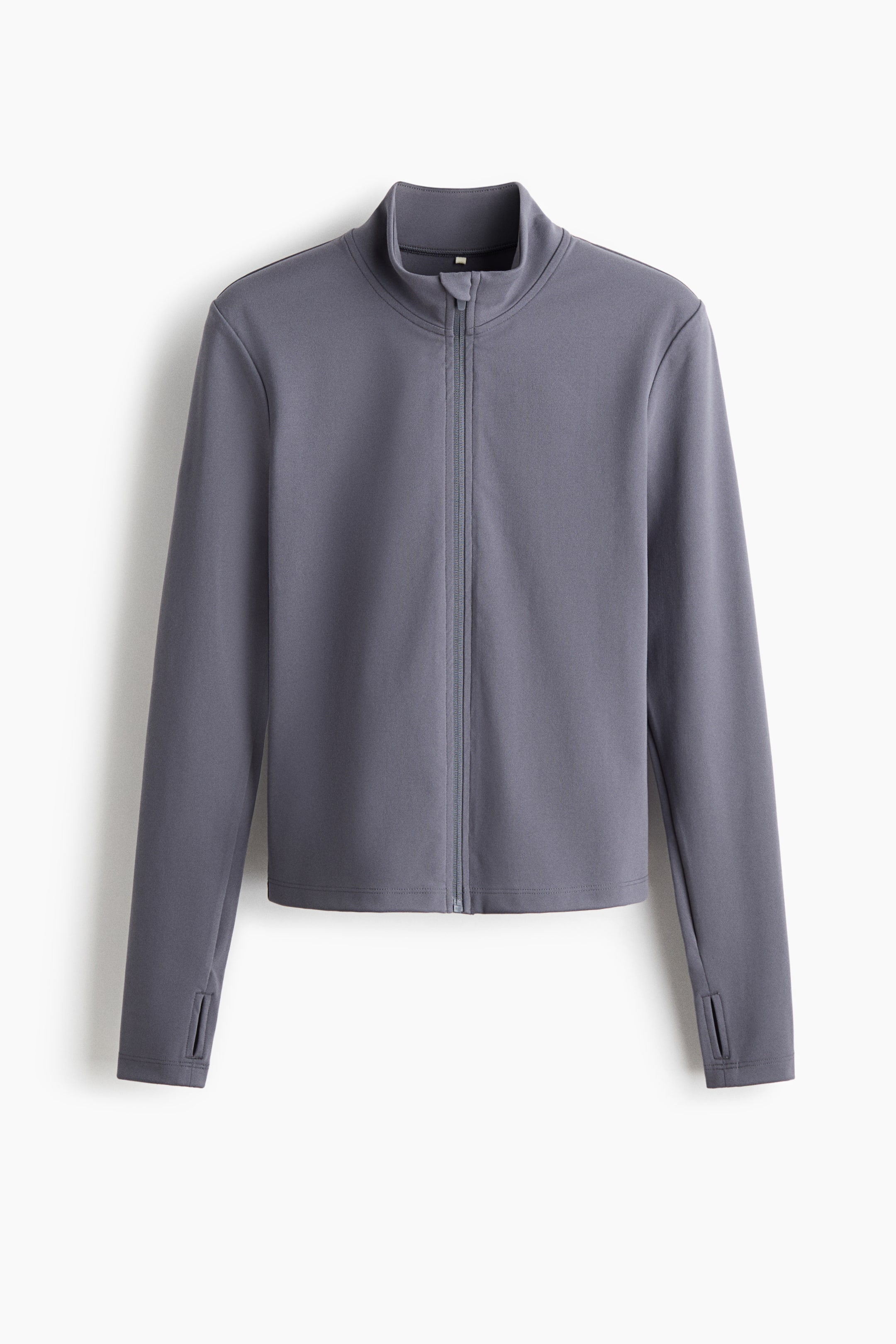 View larger image: Zip-through sports jacket with SoftMove™ - Dark grey - Ladies | H&M GB 1