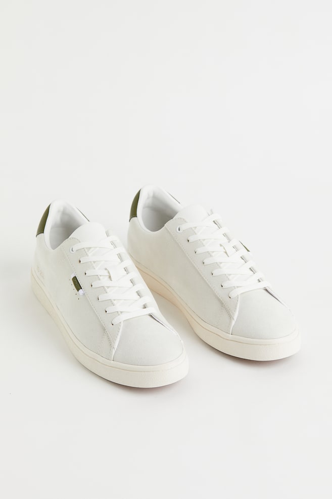 Sneakers - Gris clair/vert kaki/Blanc/bleu foncé - 5