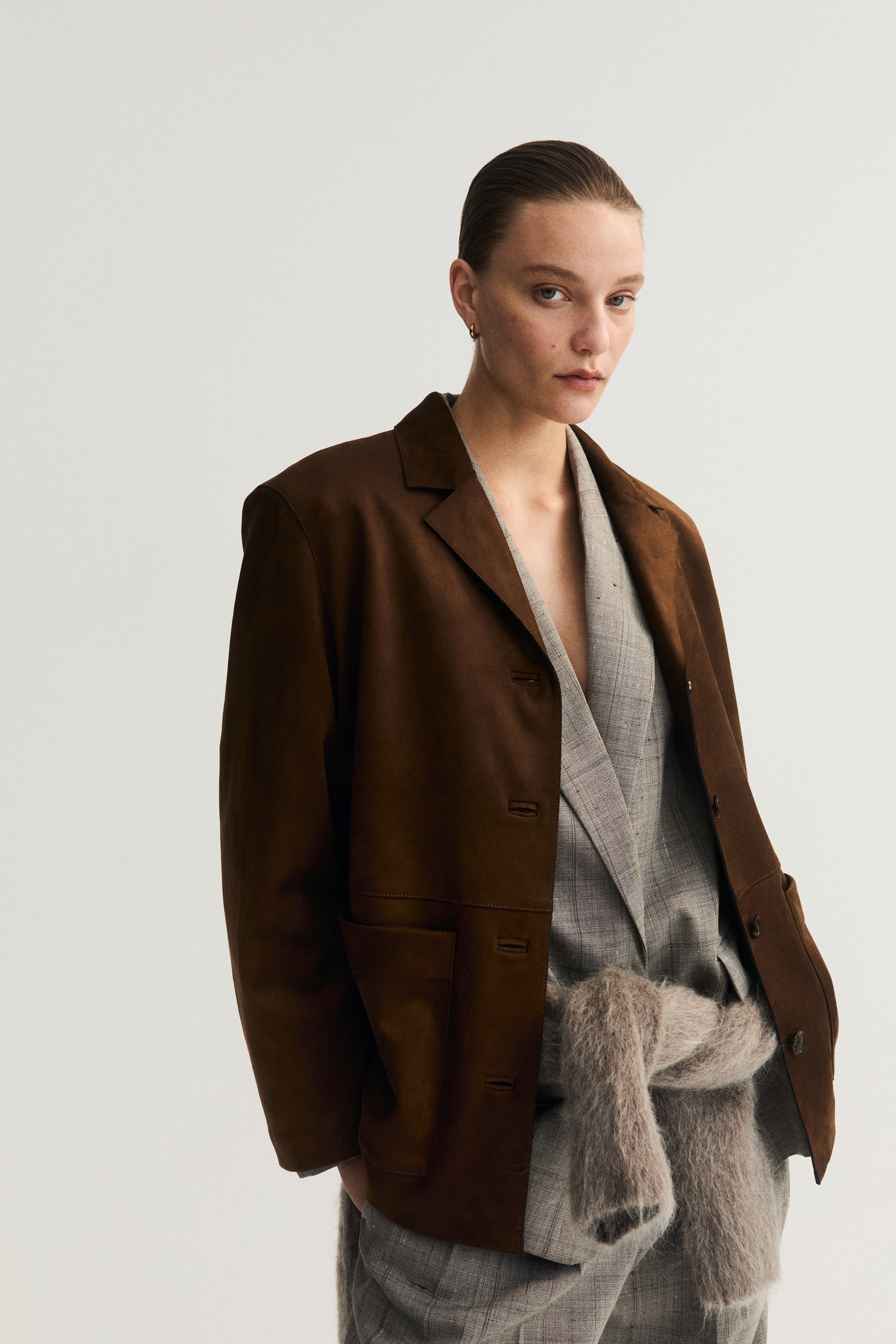 Veste - Marron foncé/Bordeaux/Marron foncé