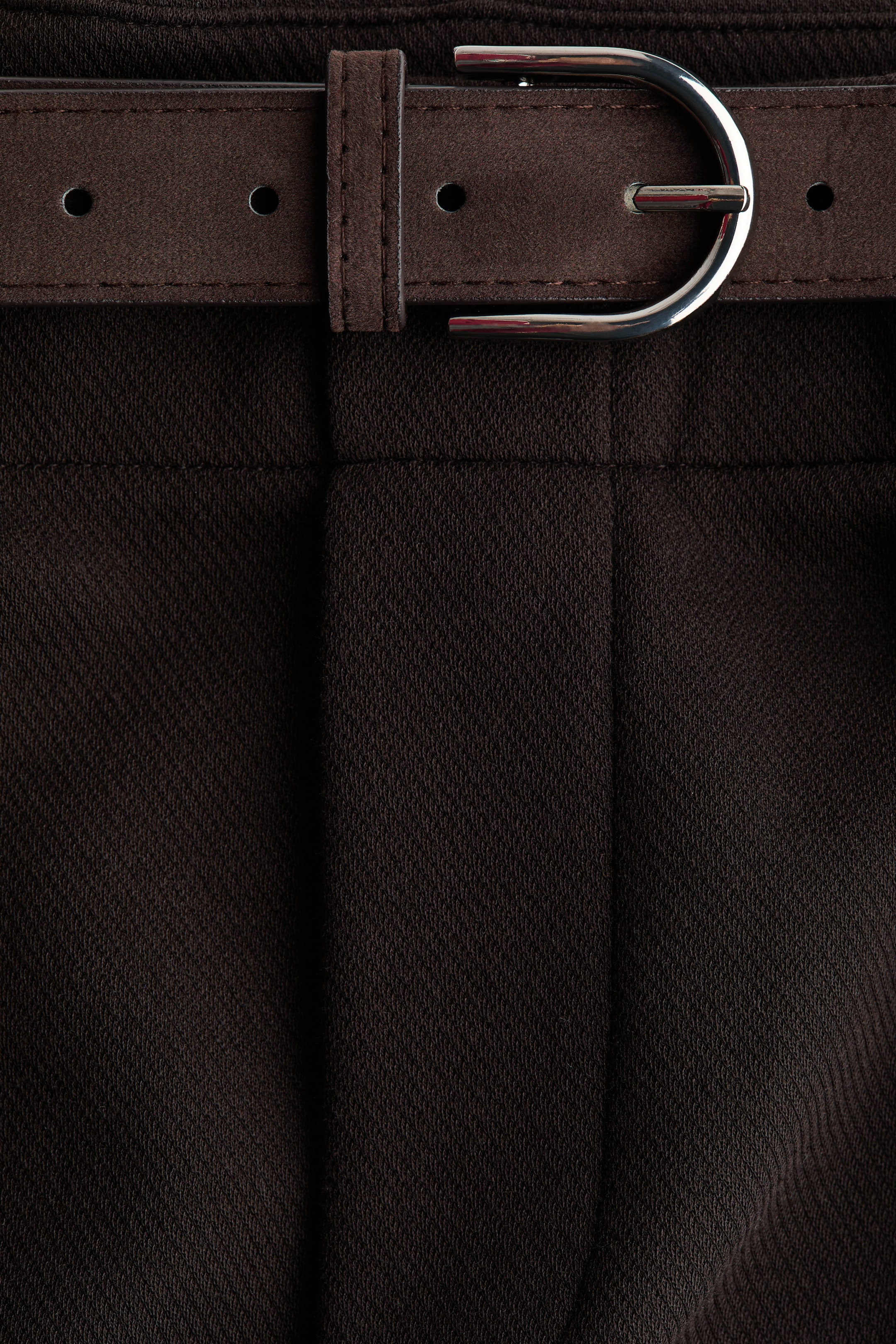 Pantalon en jersey point de Rome avec ceinture