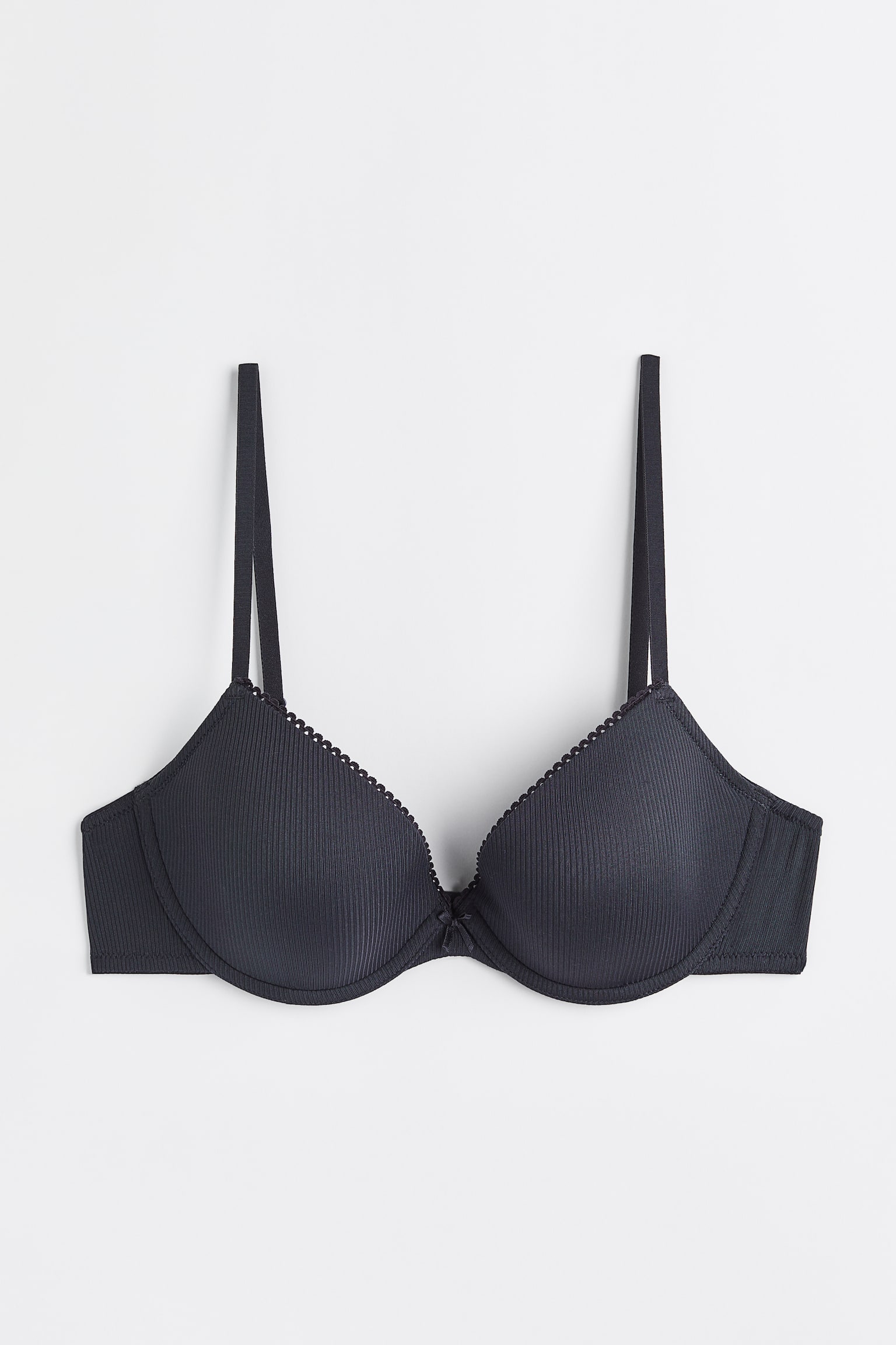 Padded underwired bra - Dark grey