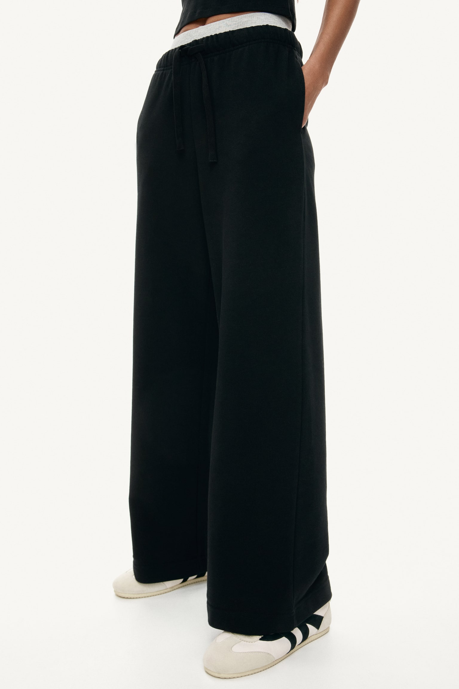 Straight-leg joggers - Black/Dark dusty pink/Light grey marl/Dark grey/Dark brown - 6