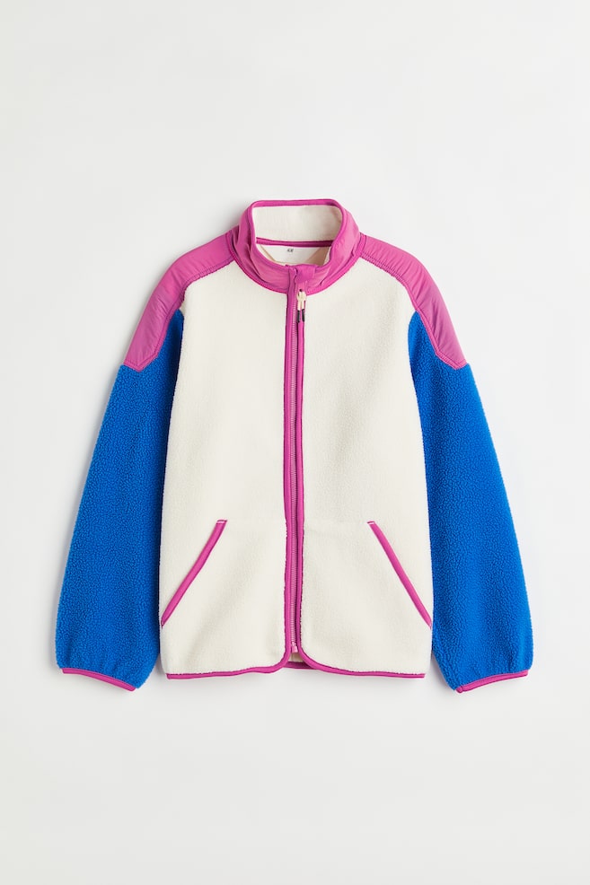 Fleece jacket - White/Blue - 1