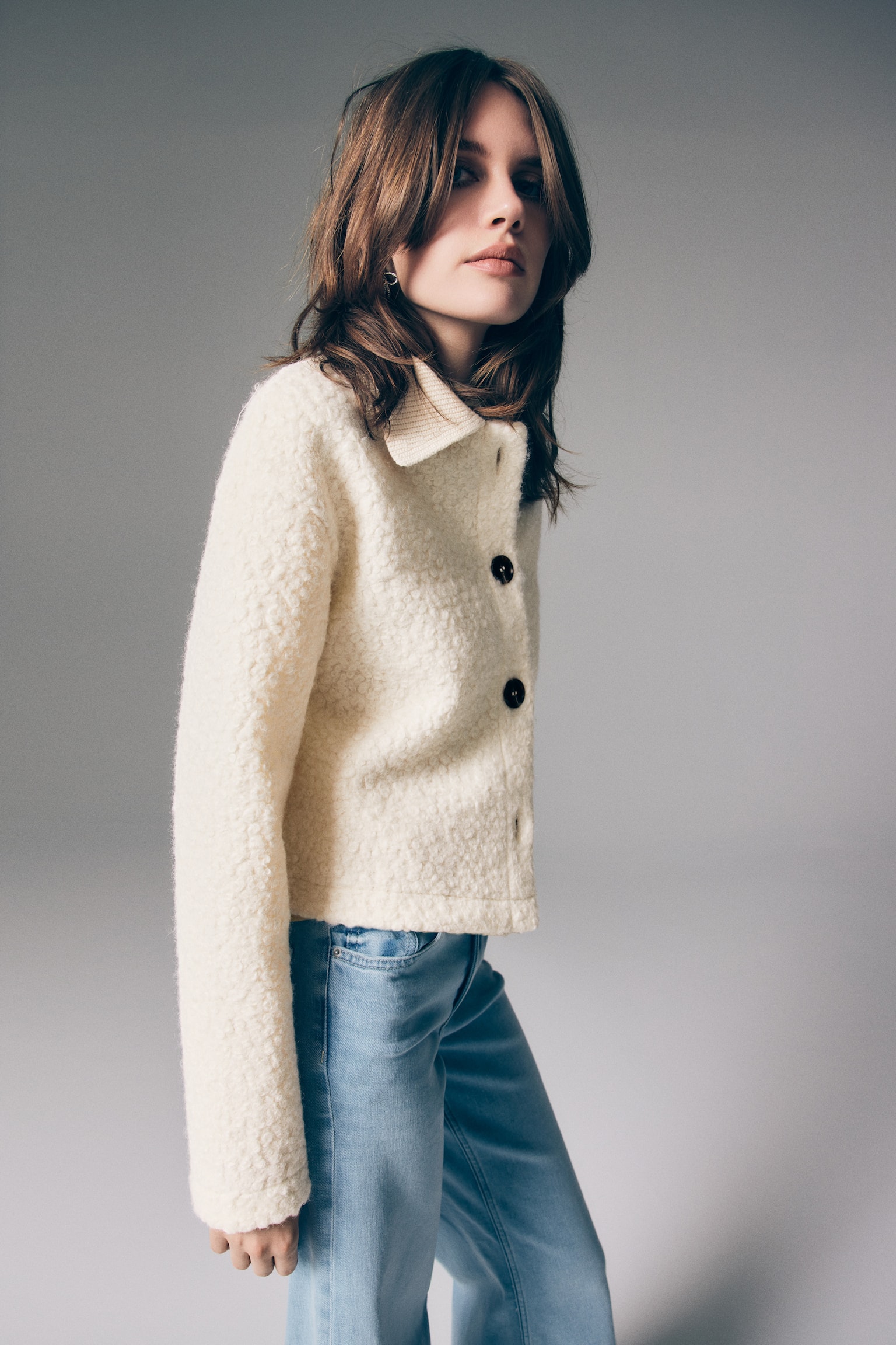 Teddy cardigan - Cream/Beige - 3