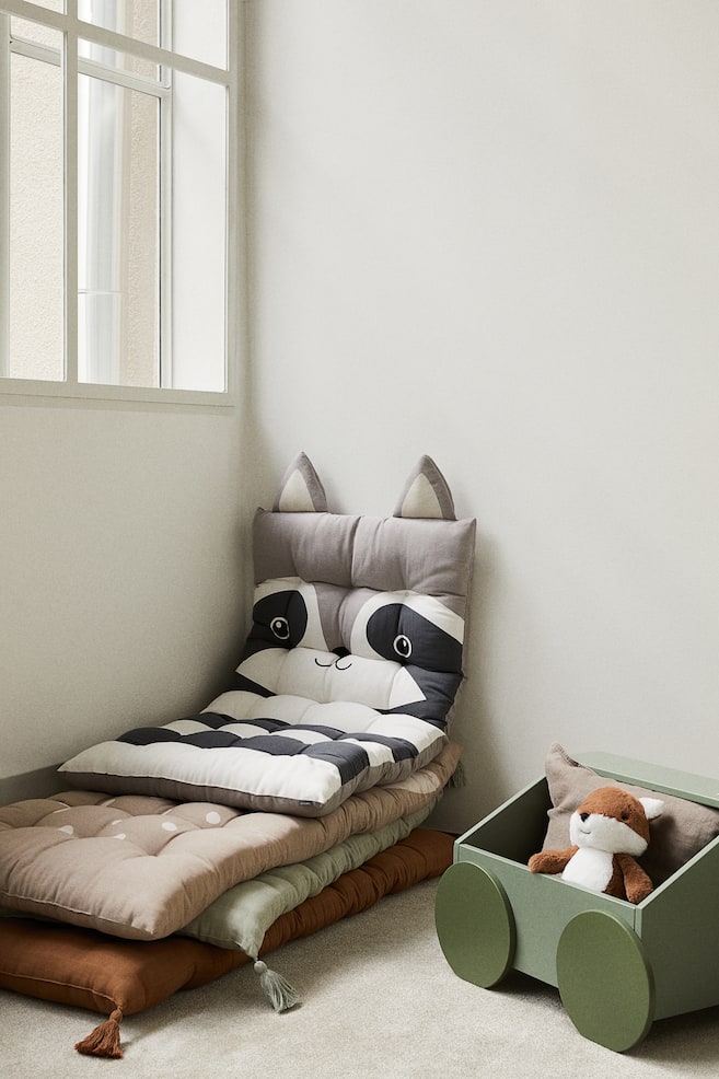 Cotton seat cushion - Grey/Raccoon - 2
