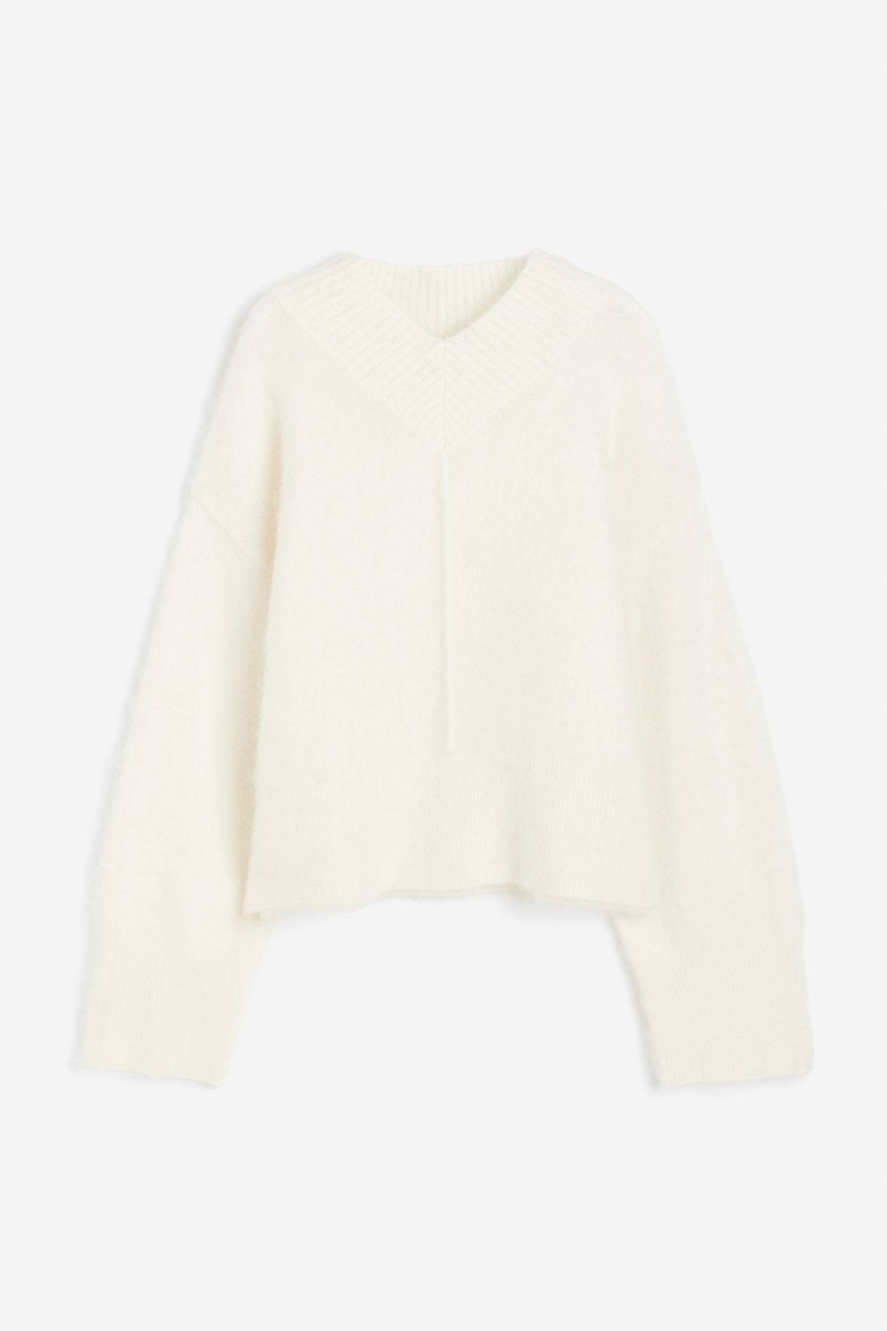 Oversized Mohair-blend Jumper - Cream - Ladies 