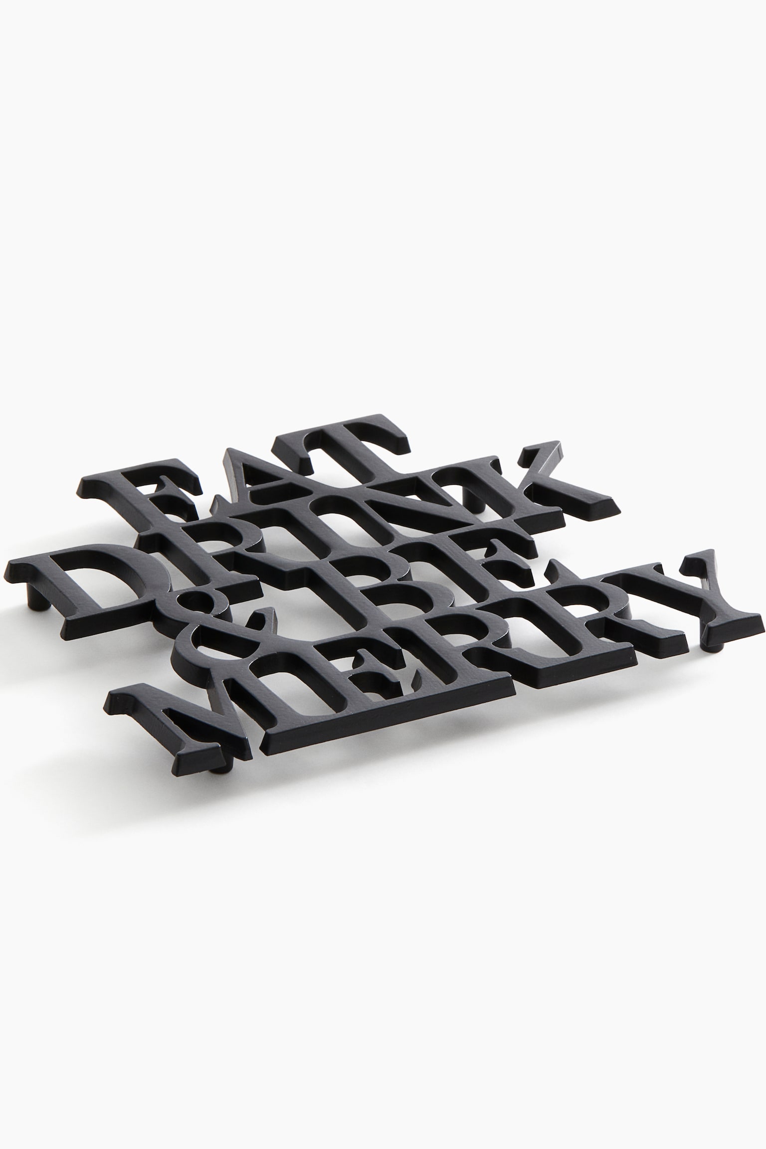 Metal trivet - Black - 2