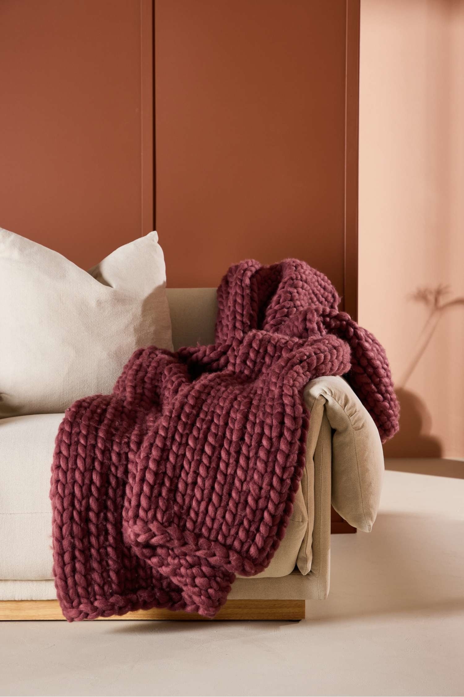 Kate Tæppe - Polyester, Burgundy