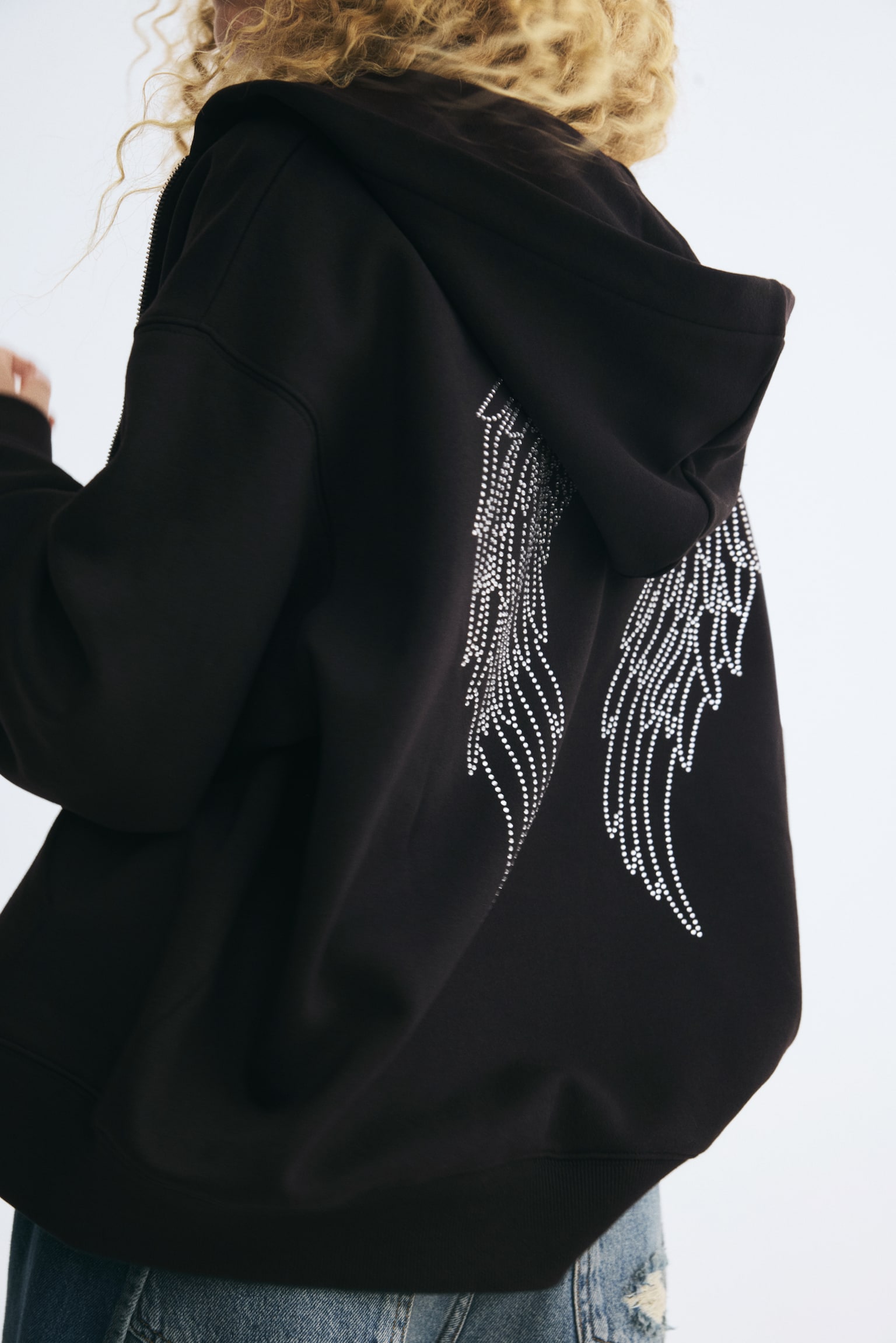 Женская куртка H&M Hooded, цвет: Чёрный — фото 5