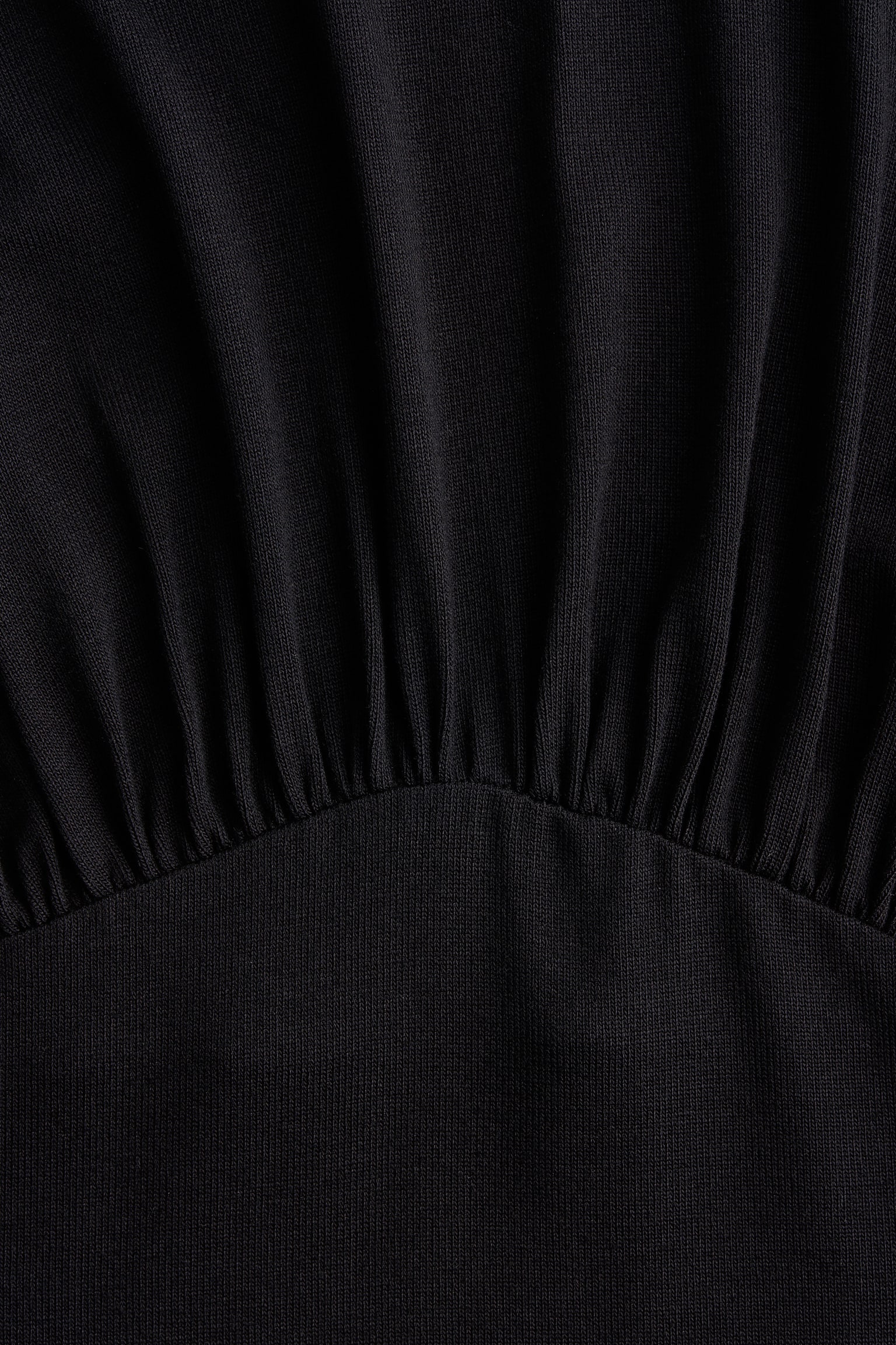 Draperet top i jersey - Sort - 6