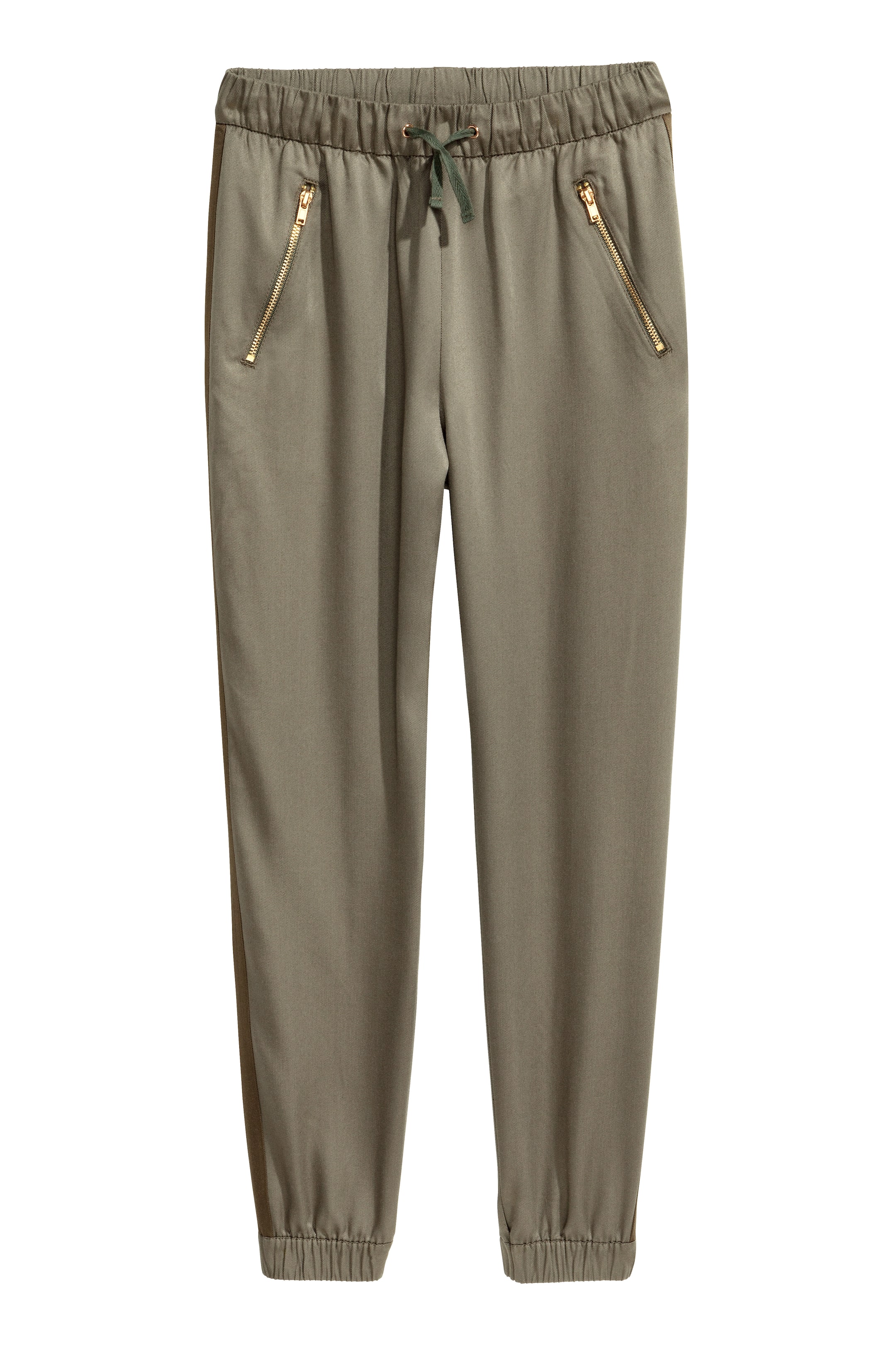 View larger image: Twill joggers - Khaki green - Kids | H&M GB 1