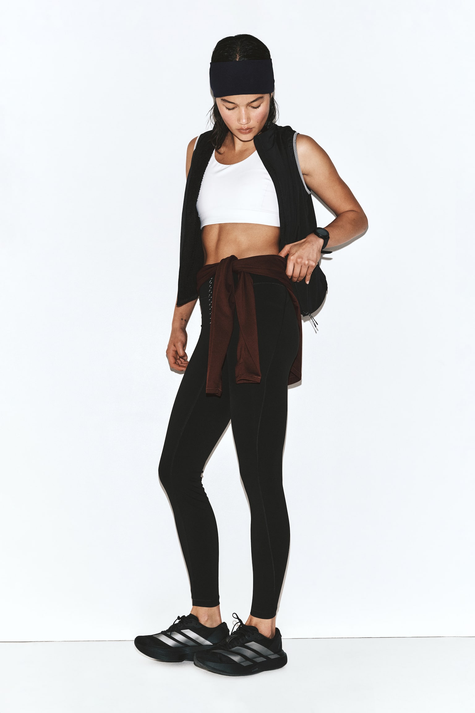 Sports leggings with SculptMove™ - Black/Navy blue - 1