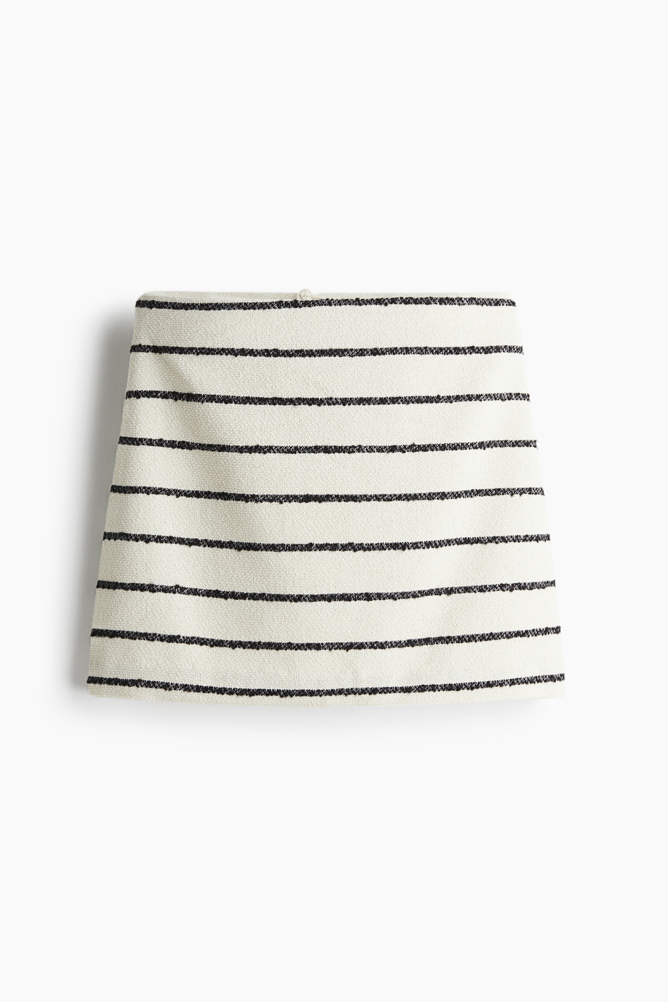 Naiset - Minihame Valkoinen/Raidallinen - Size: 46 - H&M