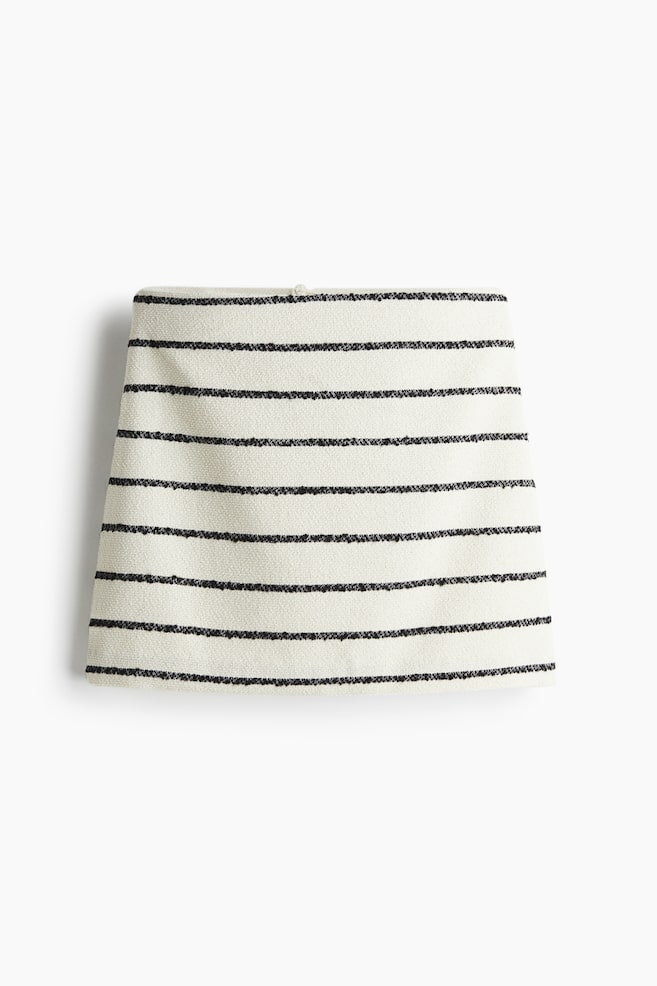 Mini skirt - White/Striped/Black/Black/Checked/Dark brown - 1