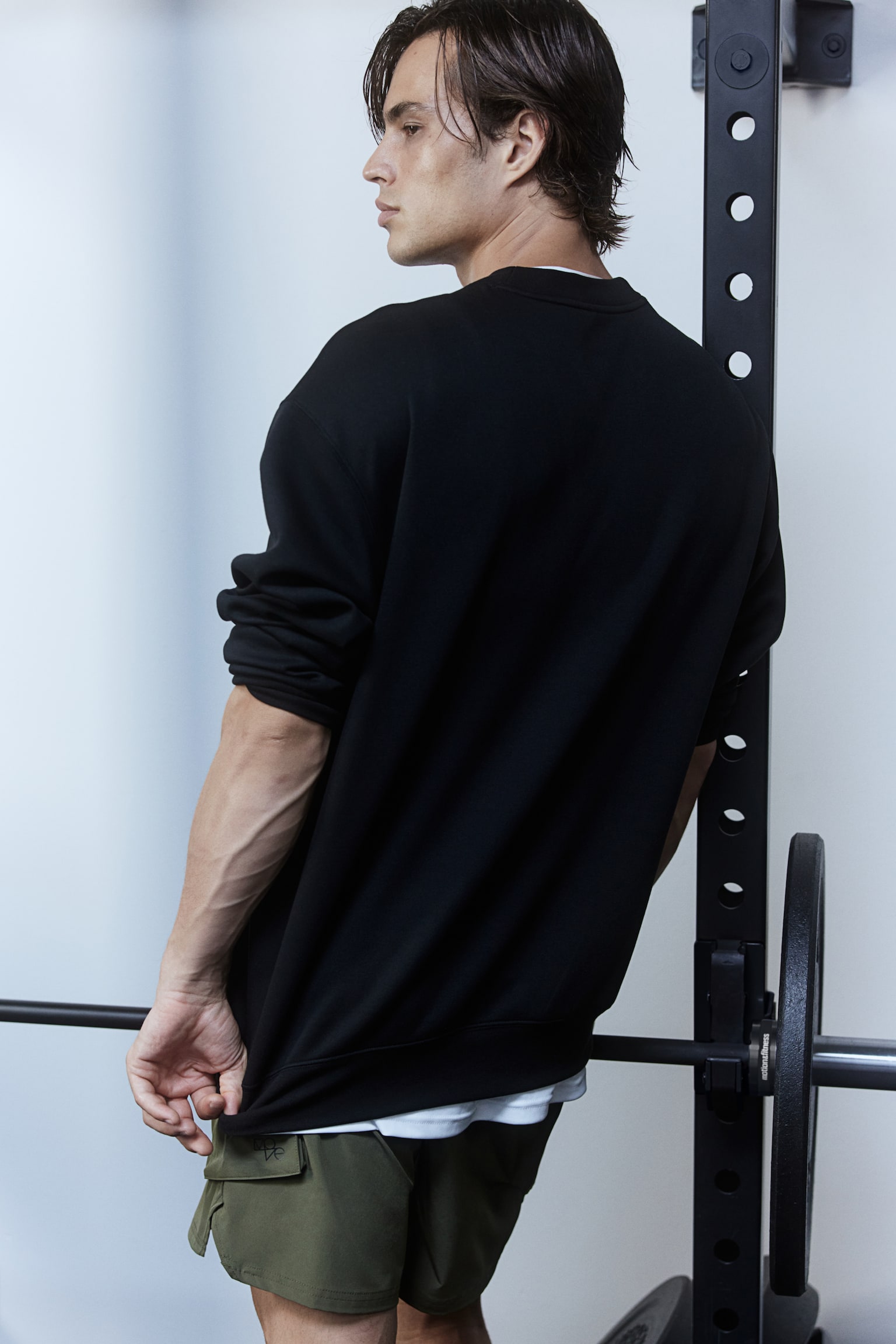 Loose Fit Sports sweatshirt in DryMove™ - Black - 5