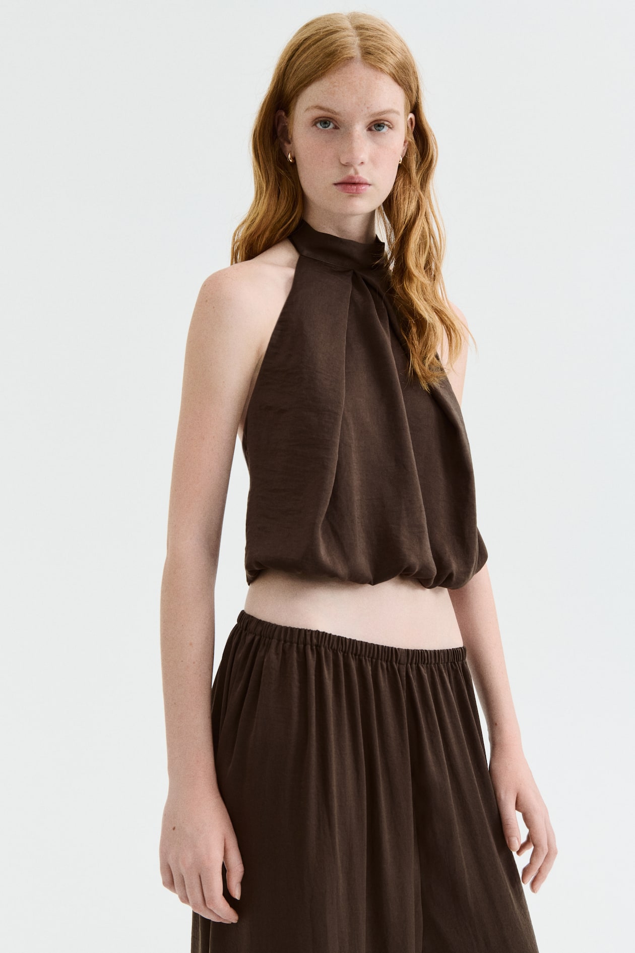 Satin Halterneck Top - image 2
