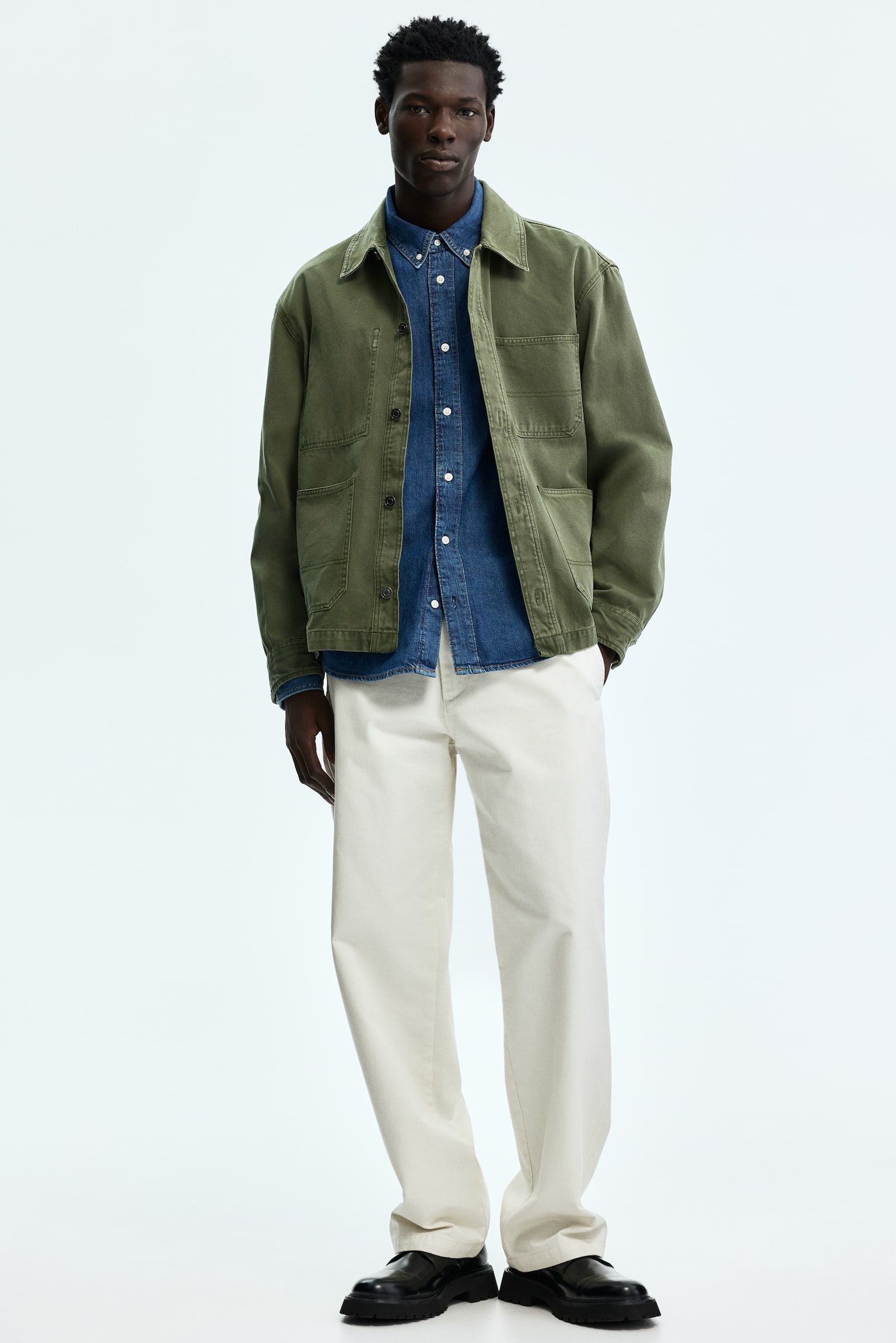 Jeansskjorta Oversized Fit - Denimblå/Denimsvart - 6