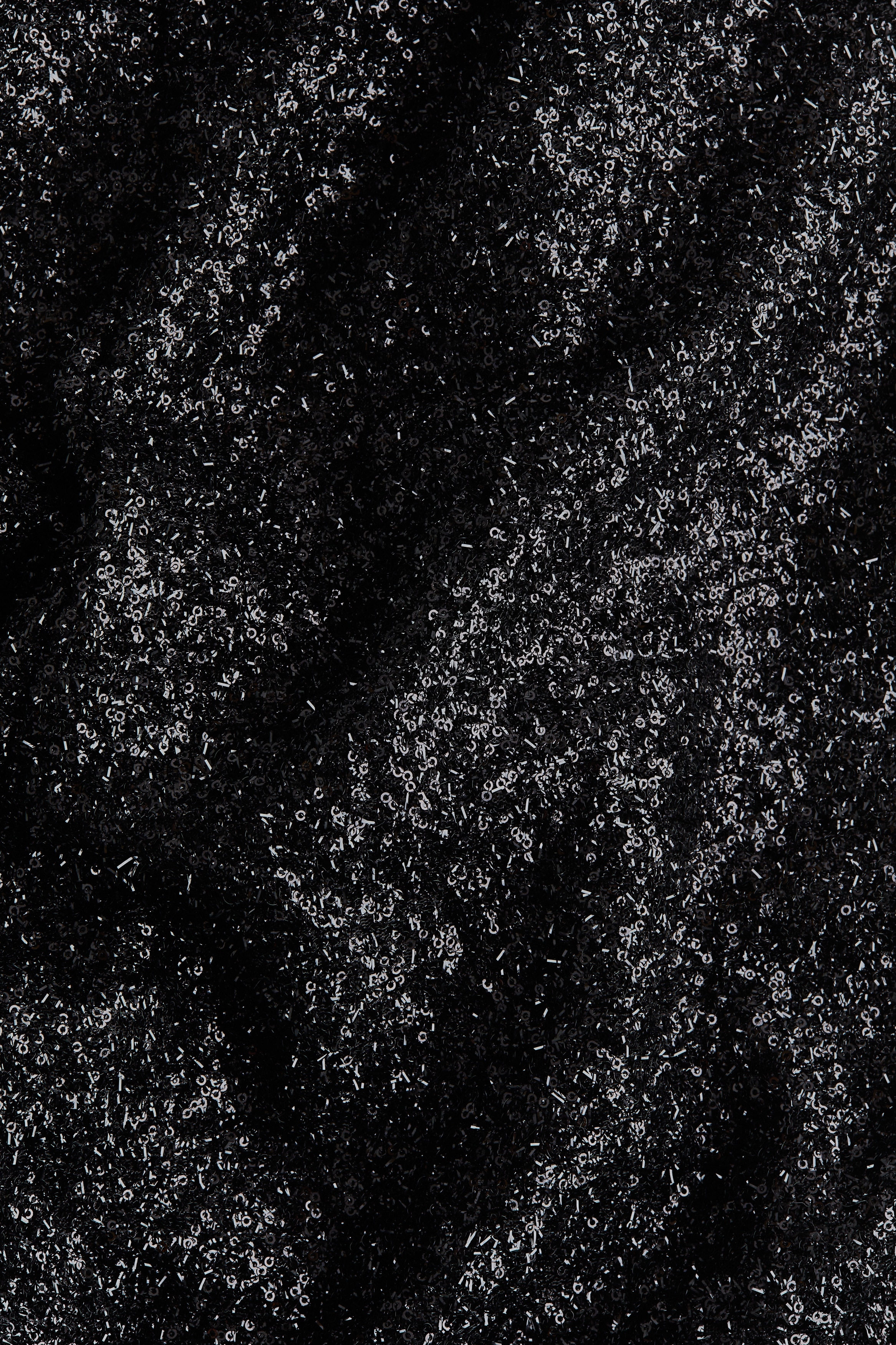 Straight sequined trousers