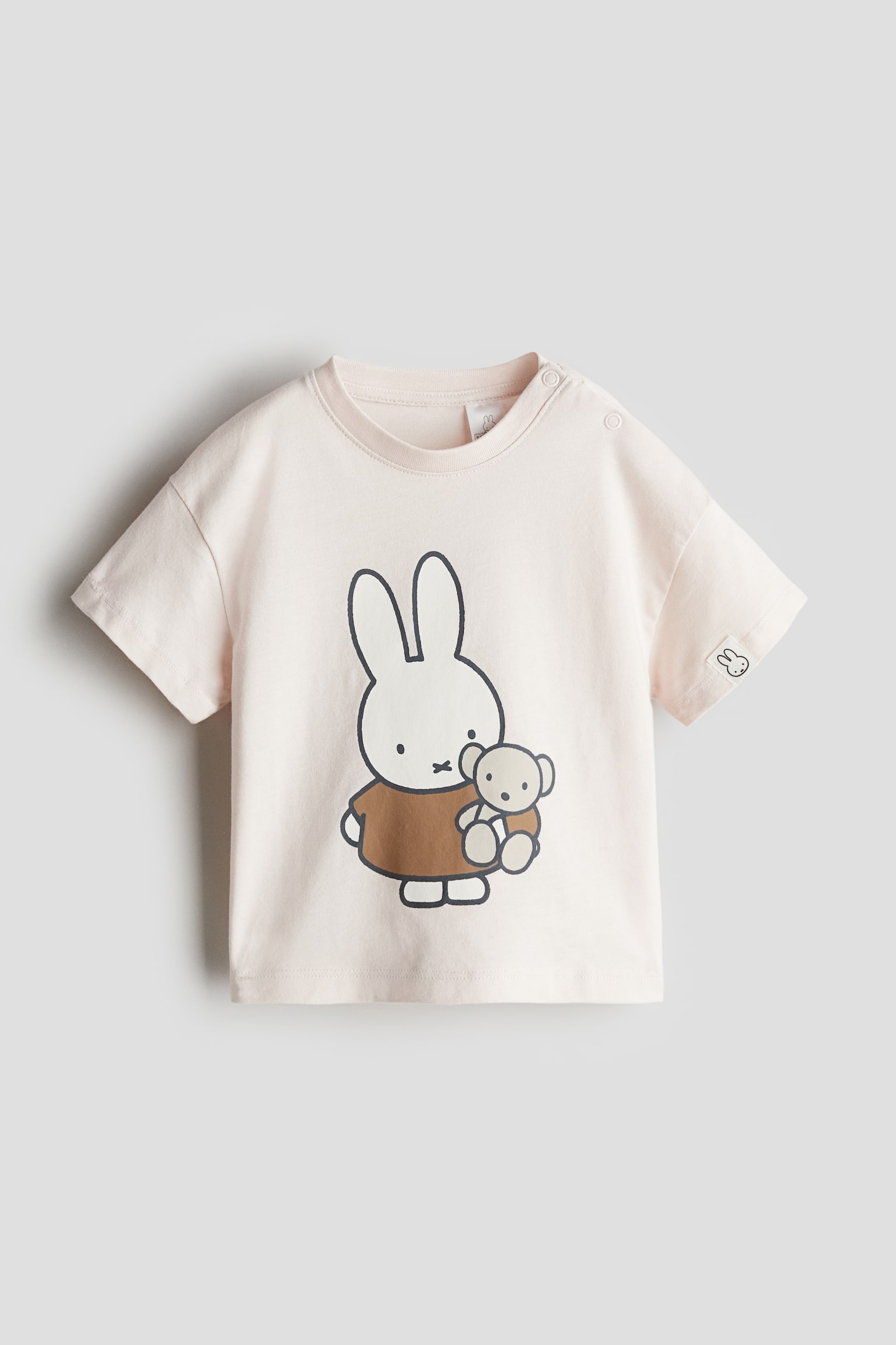 Print Cotton Tee - Powder pink/Miffy - 2