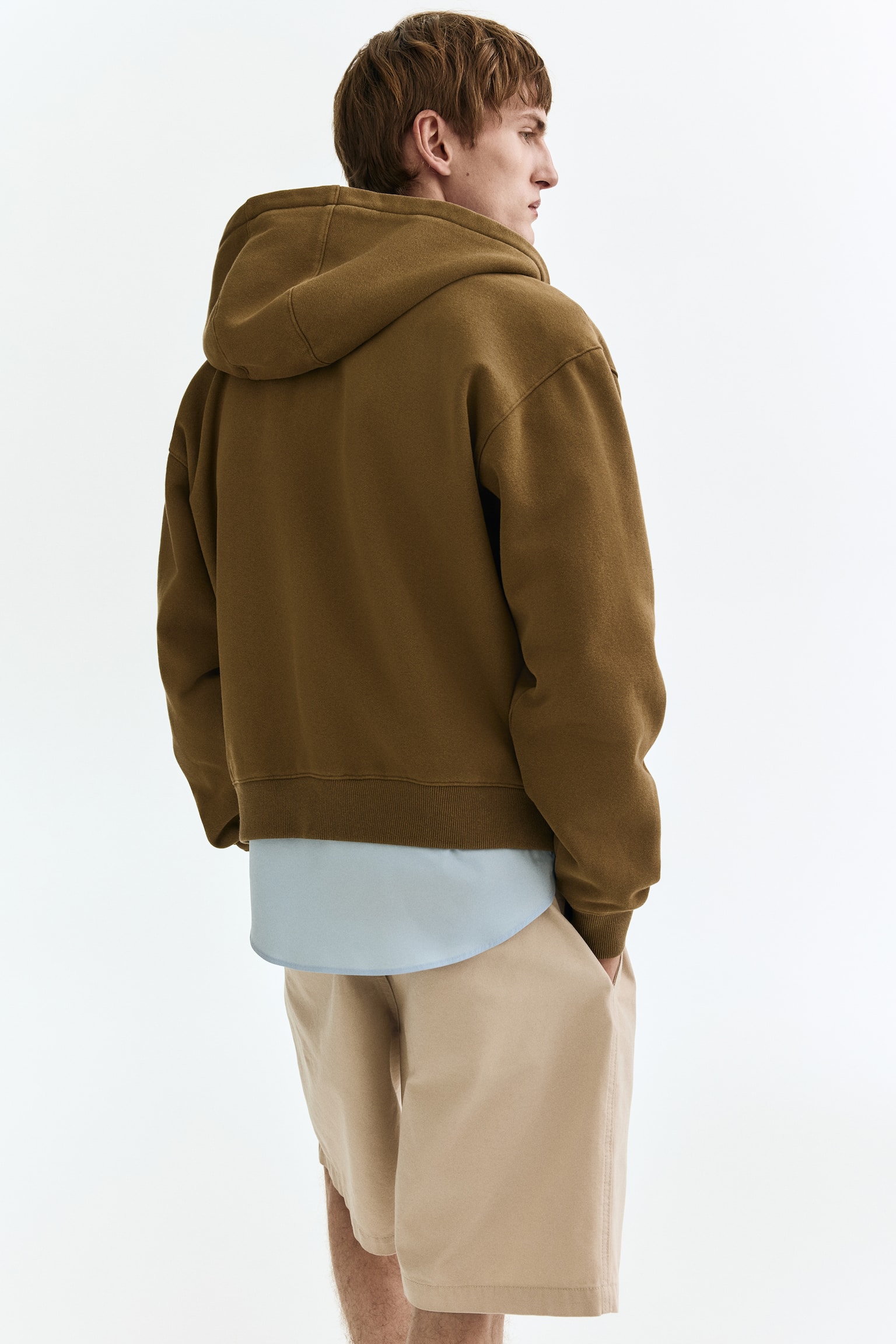 Loose Fit Zip-through hoodie - Khaki green/Light blue/All Sports Club/Navy blue/ASC - 3