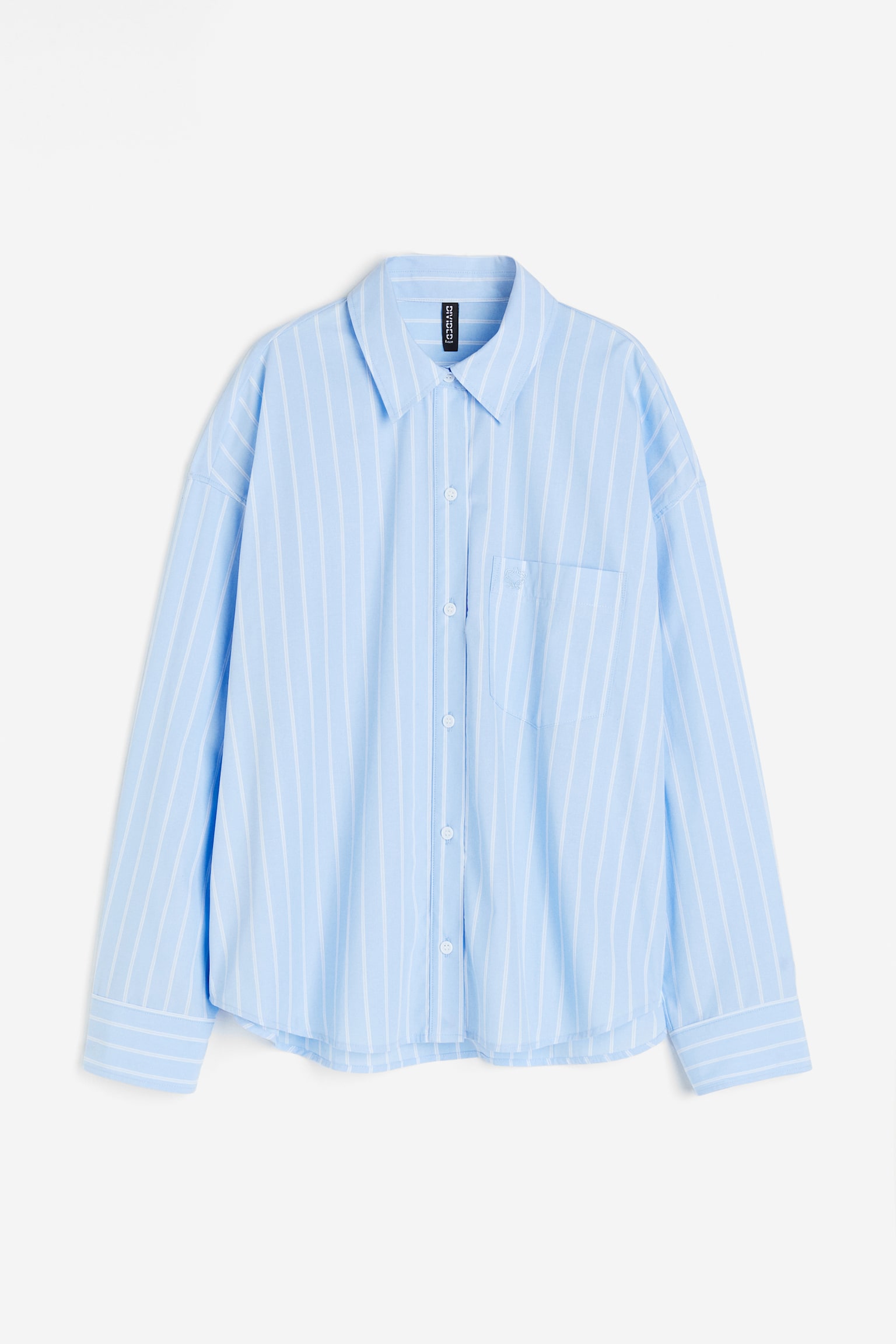 Oversized Cotton Shirt - Light blue/Black/White/Cream/Stripe/White/Pinstripe/White/Light blue/Stripe/Light blue/Check - 2