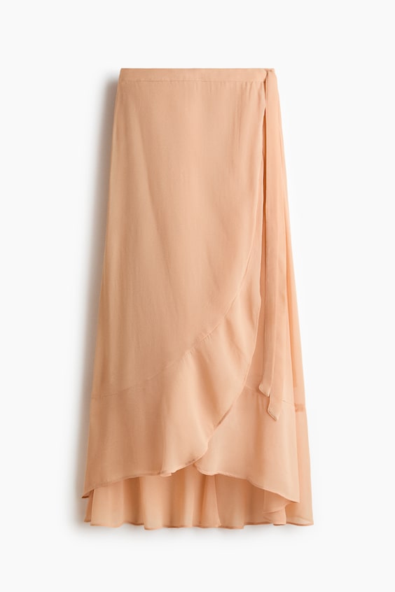Женские юбки H&M Flounced Wrap Skirt