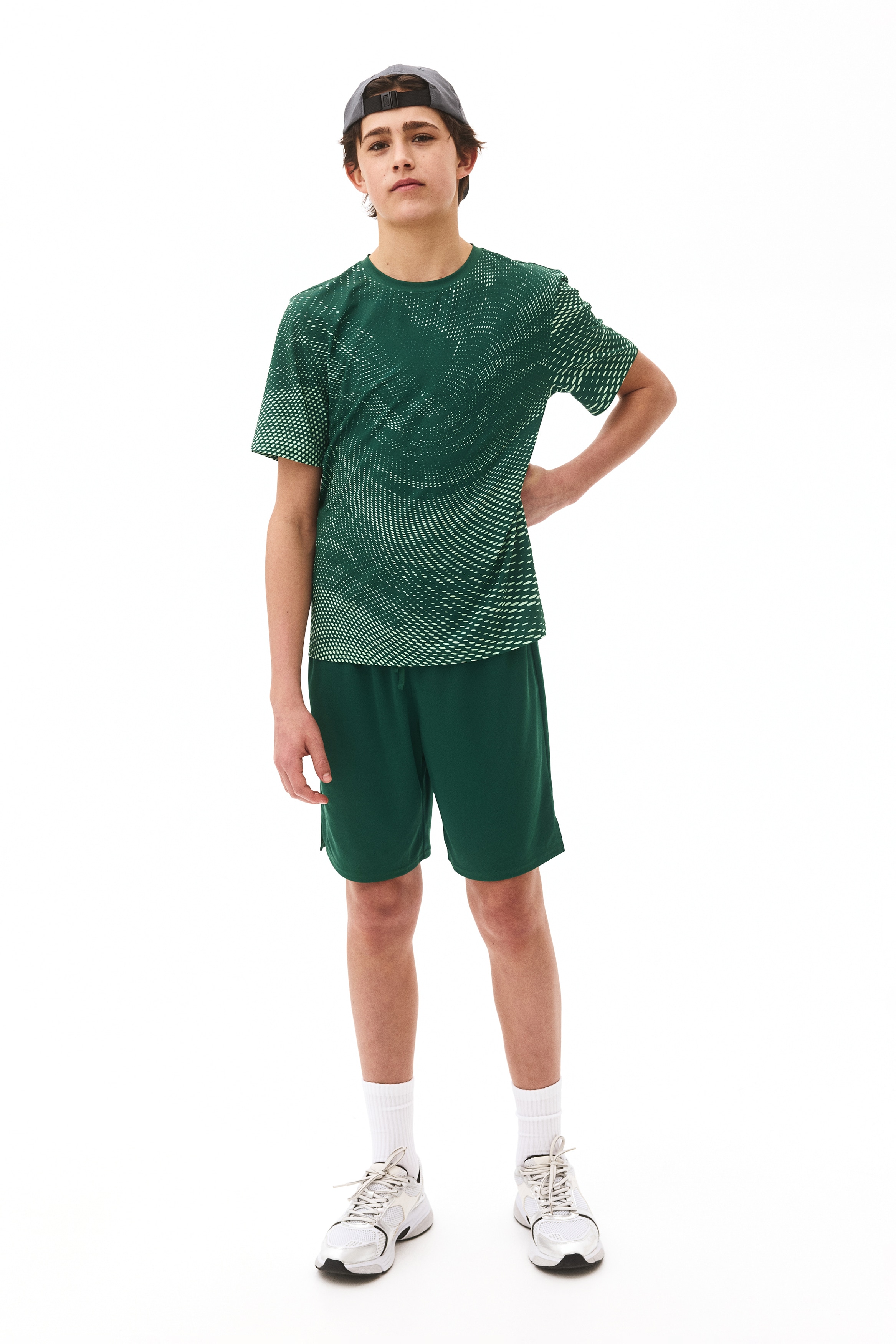 2-Piece Sports Set with DryMove™ - Green/Patterned/Green/gradient/Bright blue/Dusty blue/Black/patterned/Gray/patterned