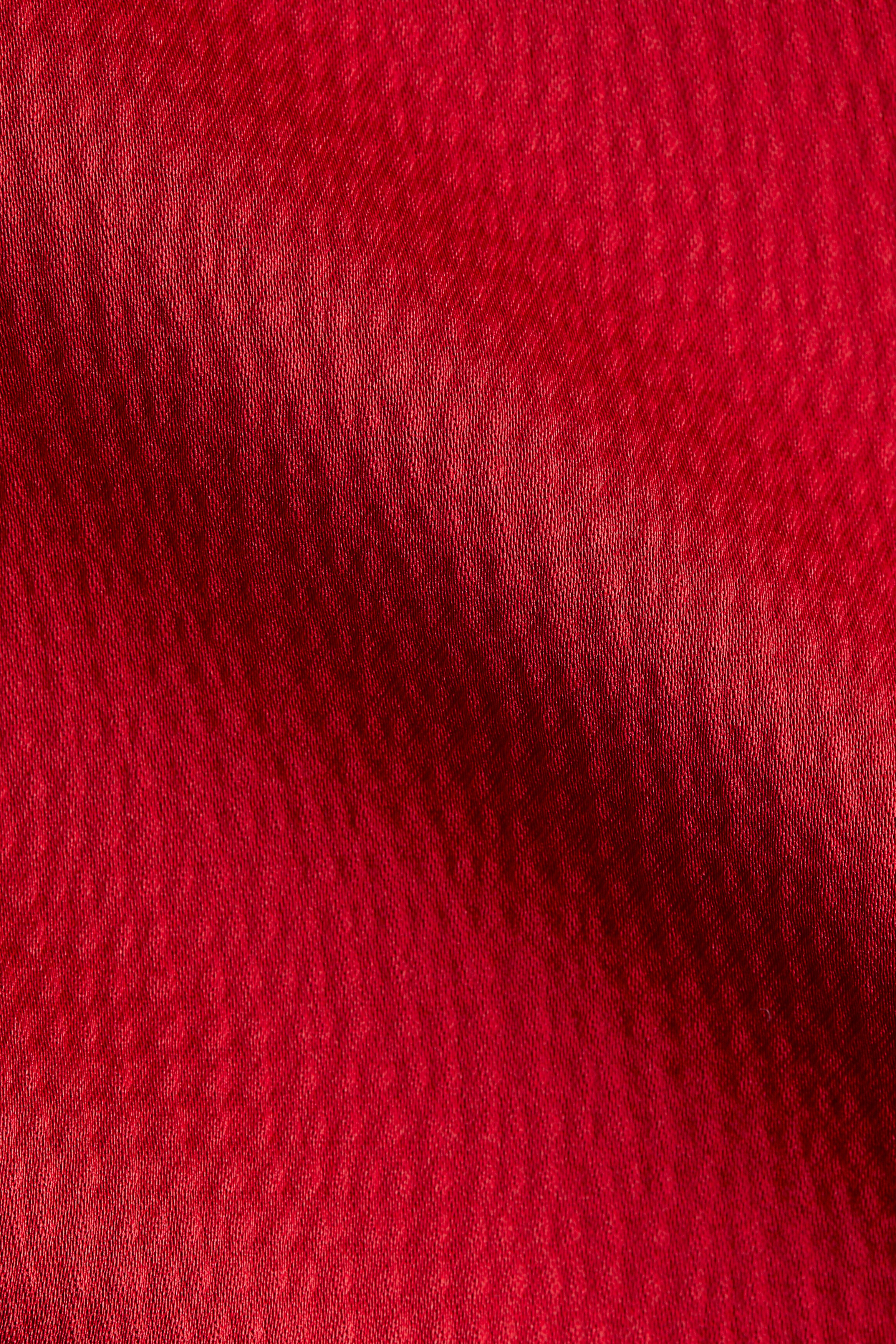 Scarf-detail satin dress