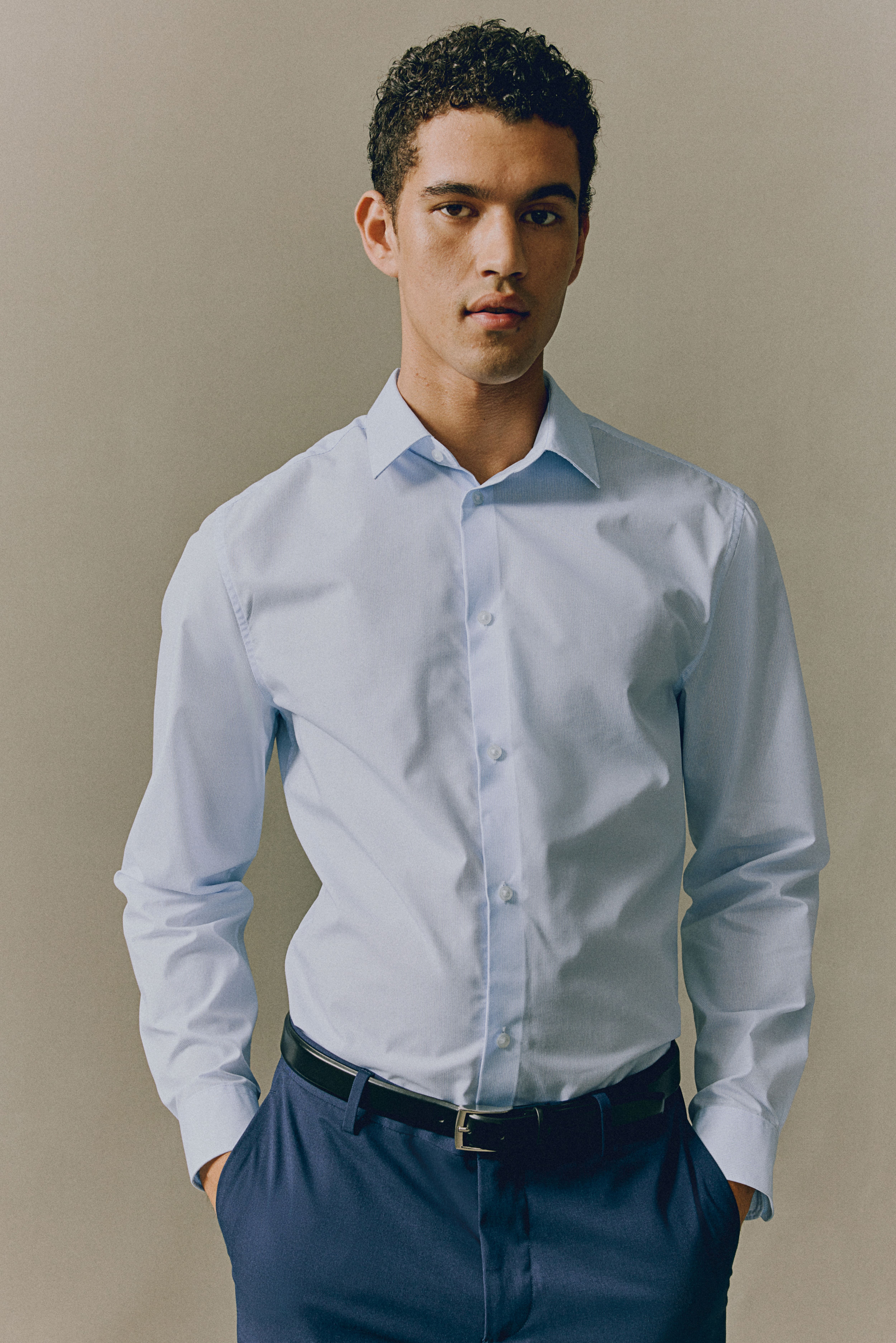 Slim Fit Dress Shirts | Stretch Cotton & Muscle Fit | H&M US