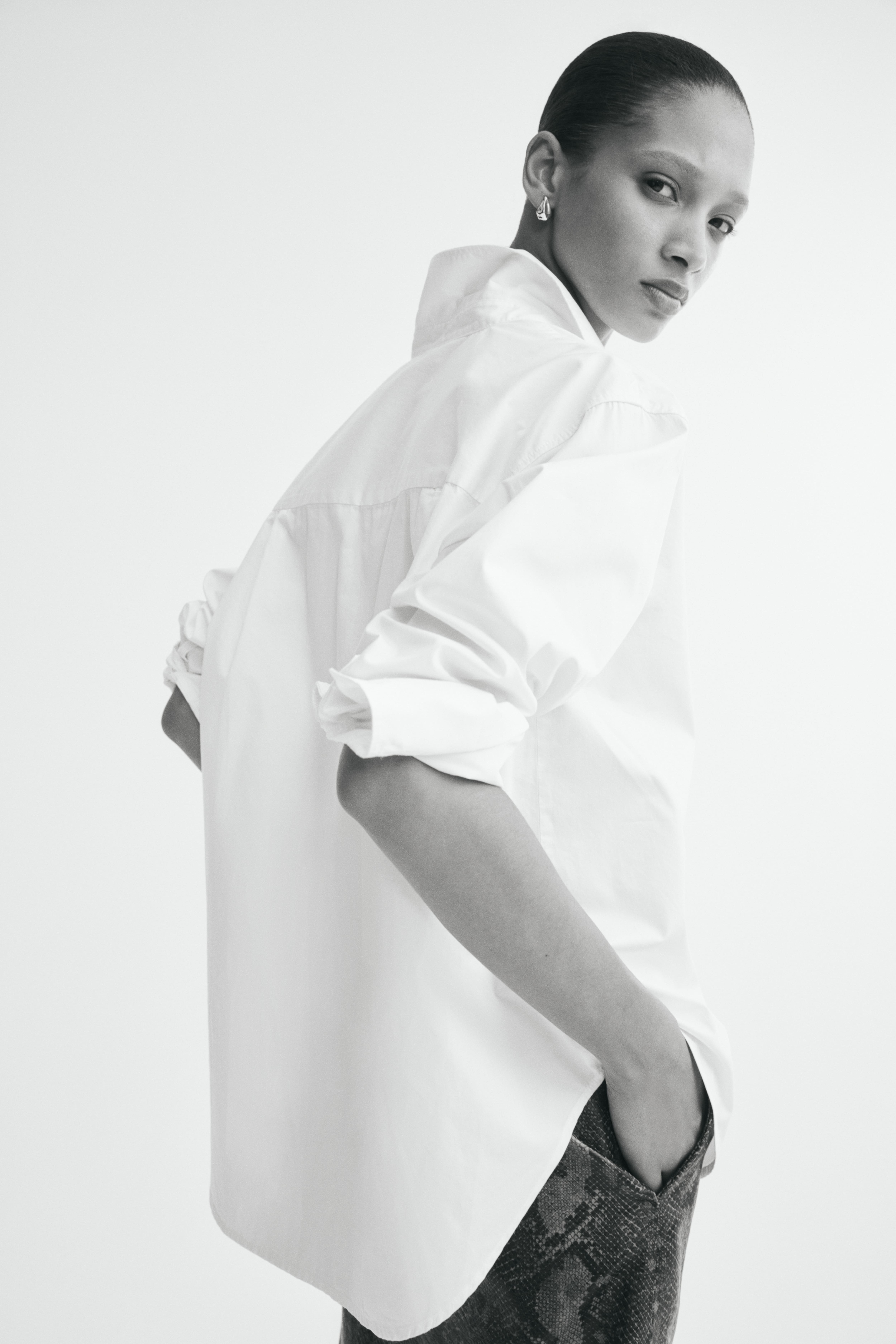 Chemise en popeline de coton