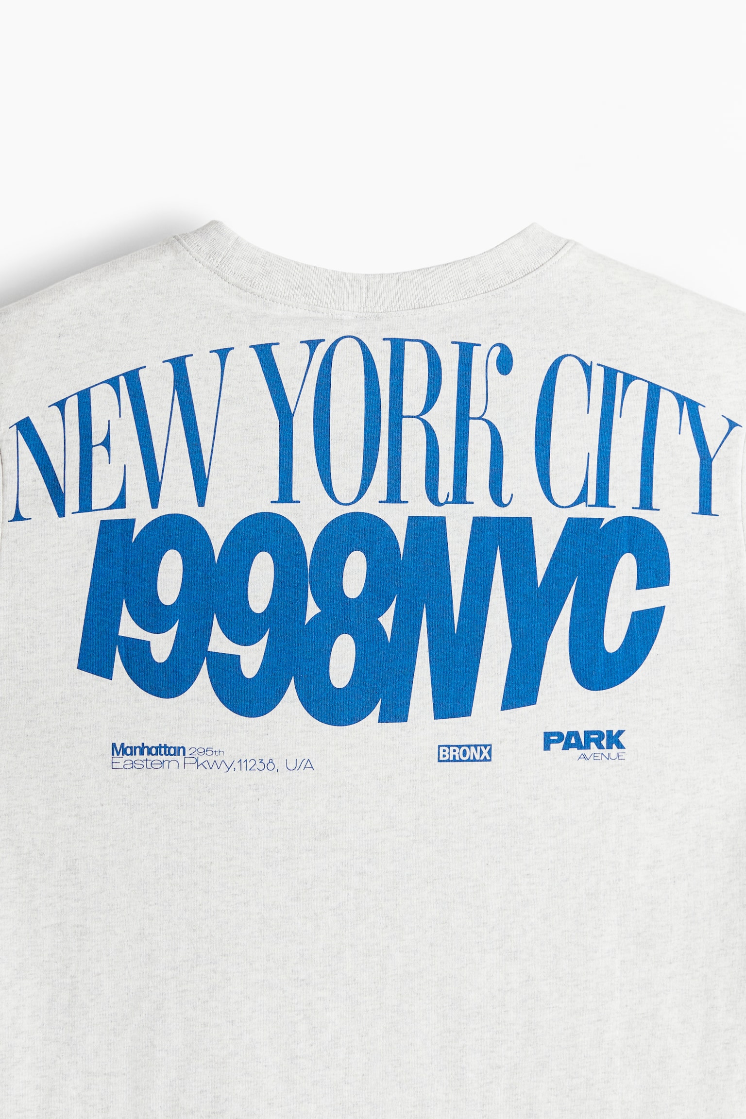 Printed T-shirt - Light grey marl/New York City/Light blue/Paris/Light beige/California/White/Manzanares/White/Print-motif/Red/Saint-Denis - 4