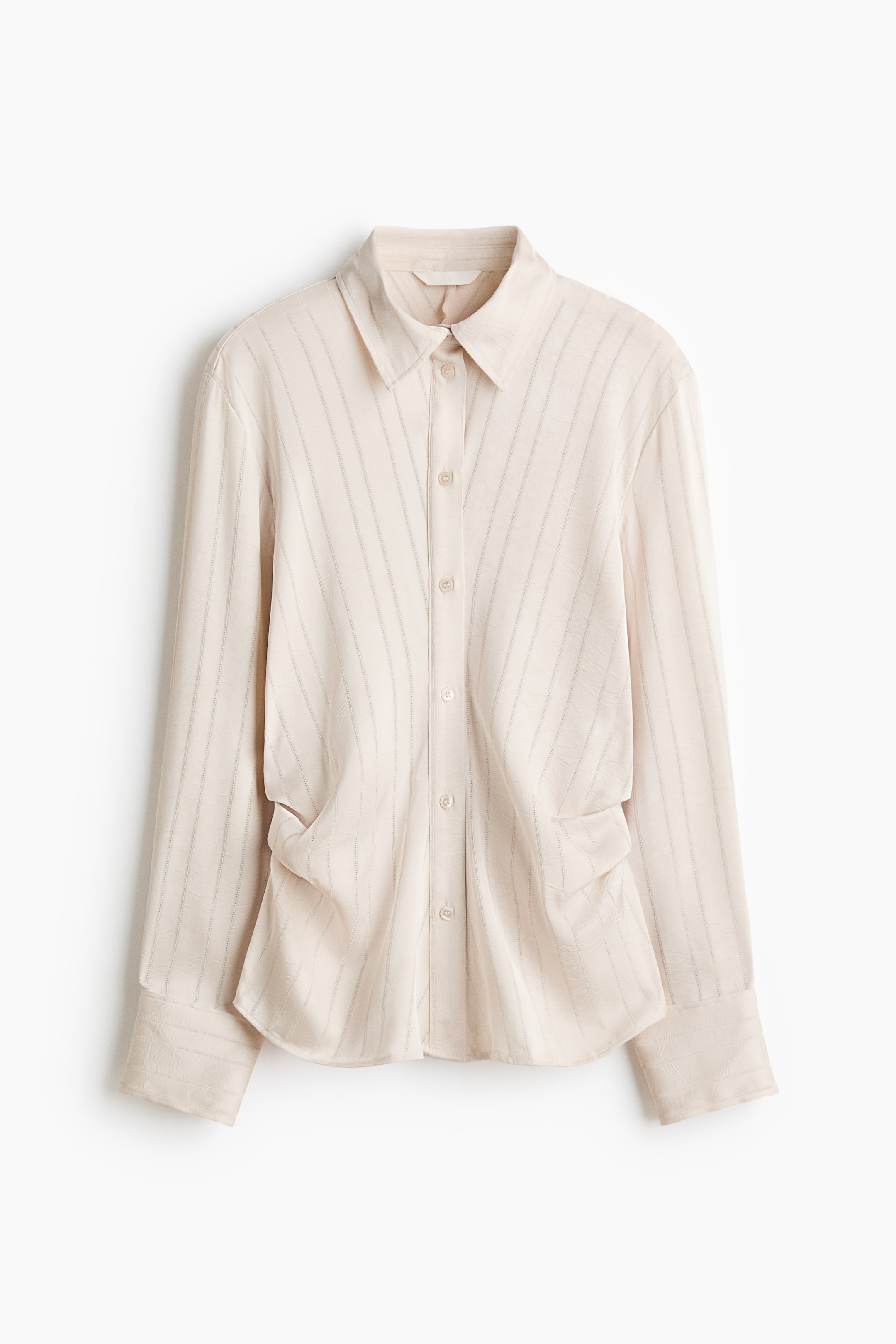 View larger image: Draped shirt - Cream - Ladies | H&M SG 4