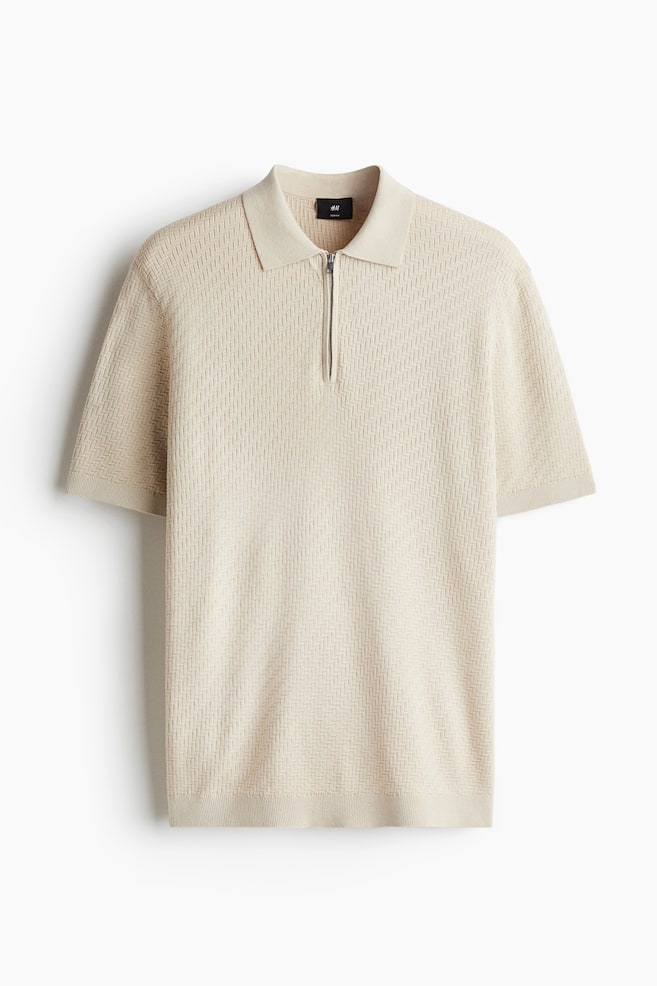 Polo Slim Fit - Beige chiaro/Marrone scuro/Nero - 1