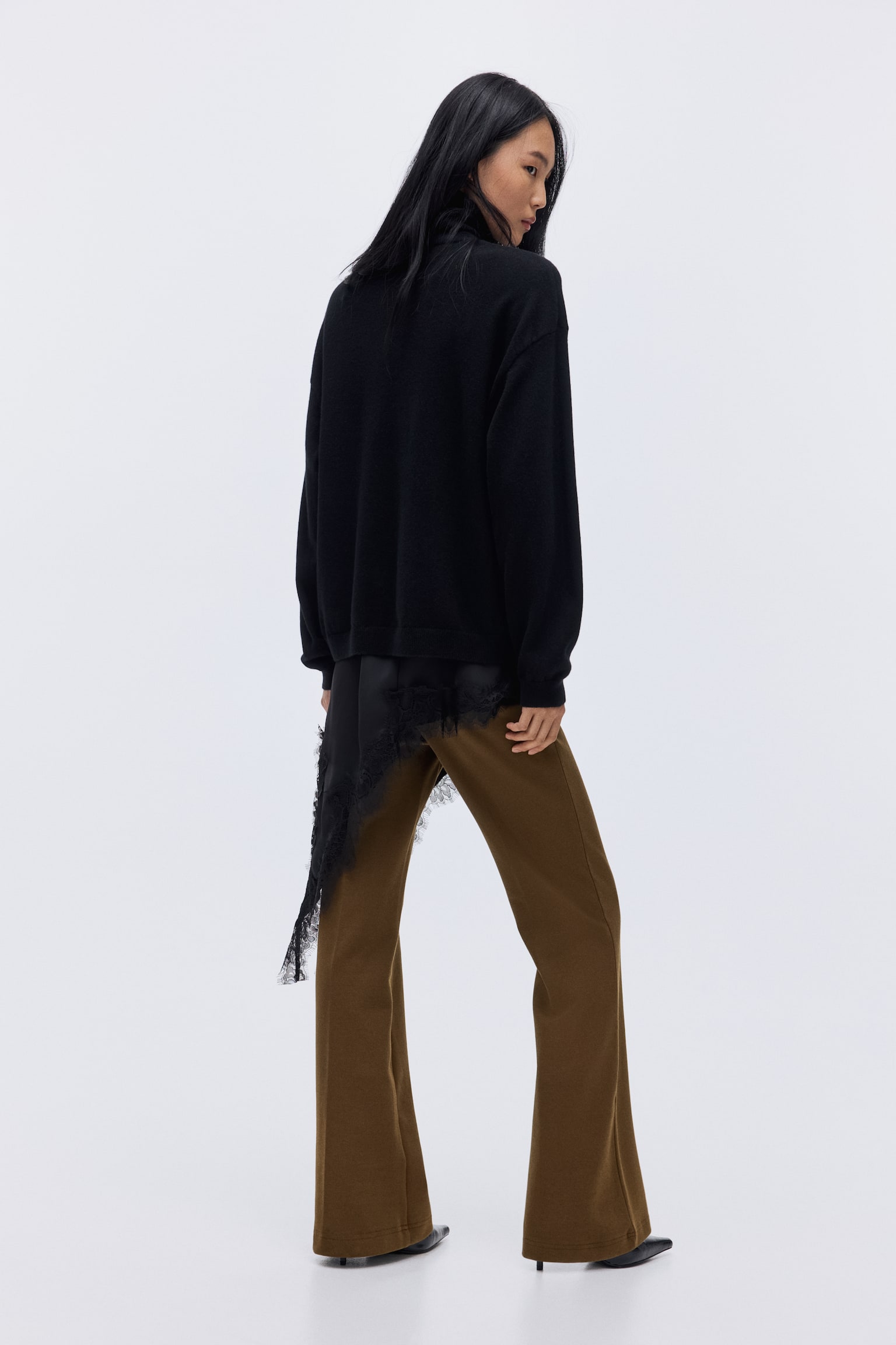 Interlock trousers - Brown/Black - 5