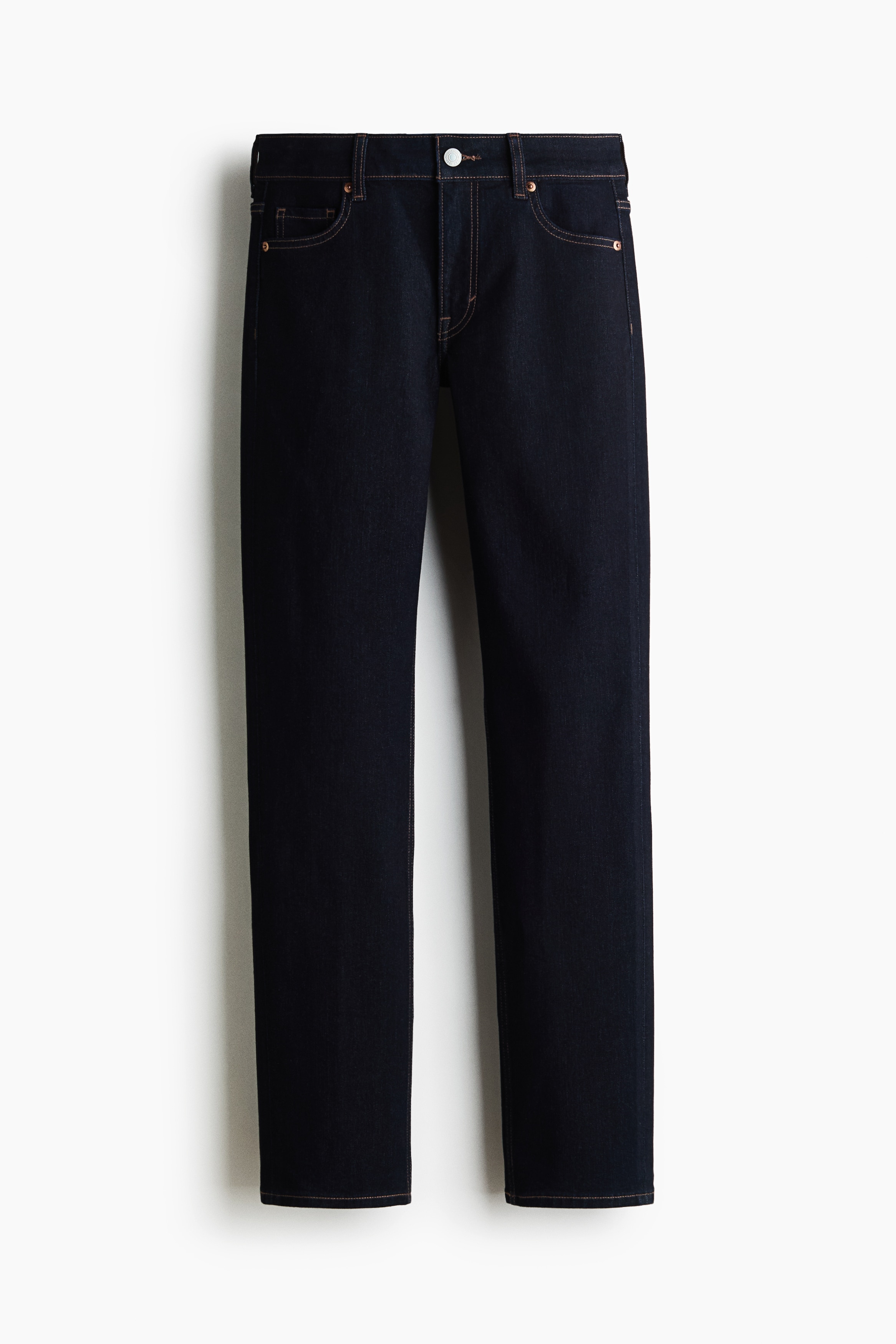 Slim Regular-Waist Jeans - Dark denim blue/Denim blue/Denim blue