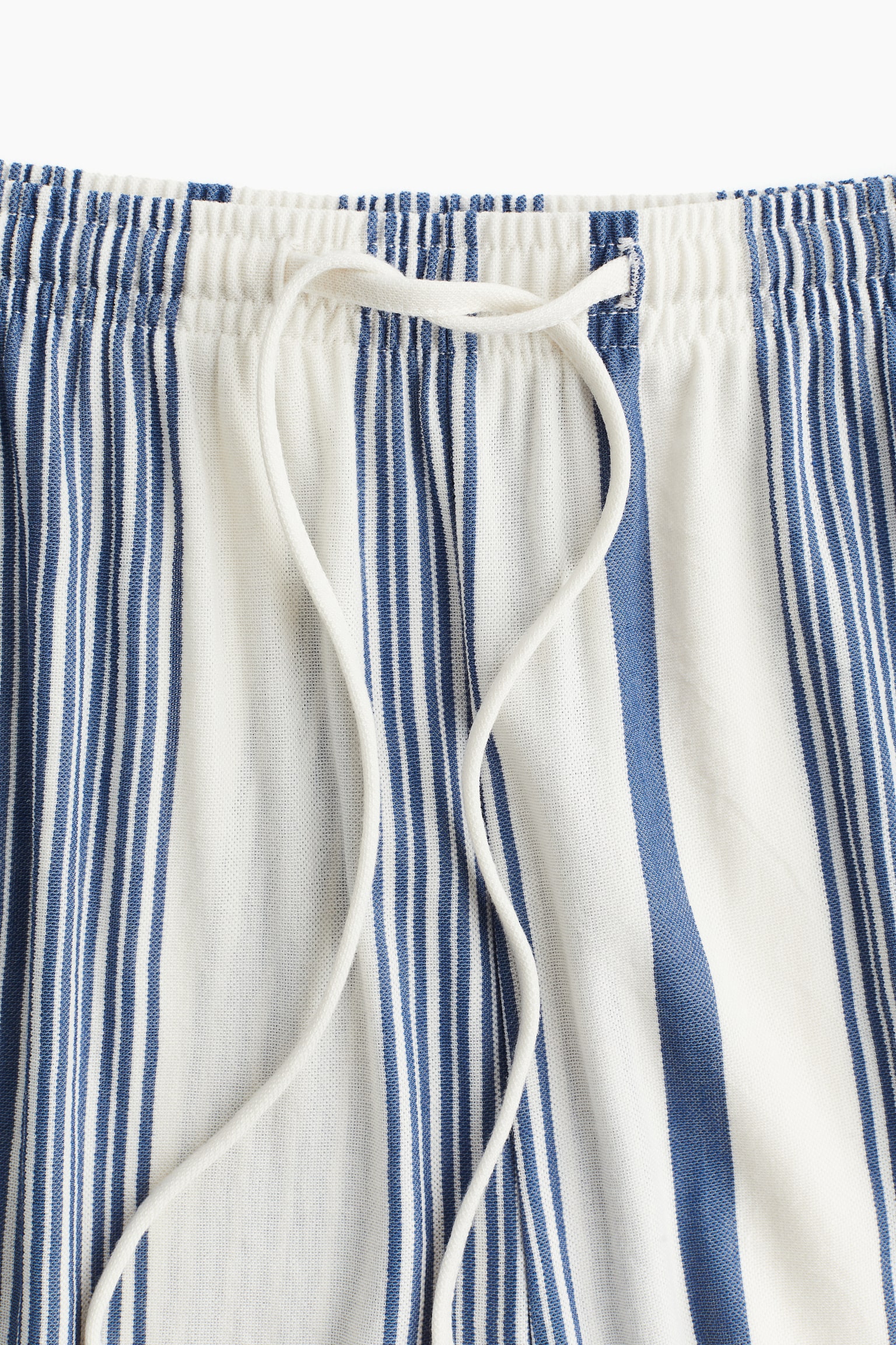 Wide Pull On Pants - White/Blue stripe/Brown/Black/Zebra print/Black/Black/Stripe/Light greige - 4