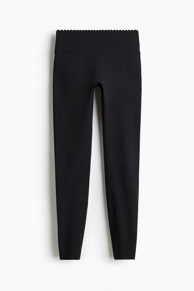 Sports leggings with SoftMove™ - Black/Dark brown/Soft pink - 1