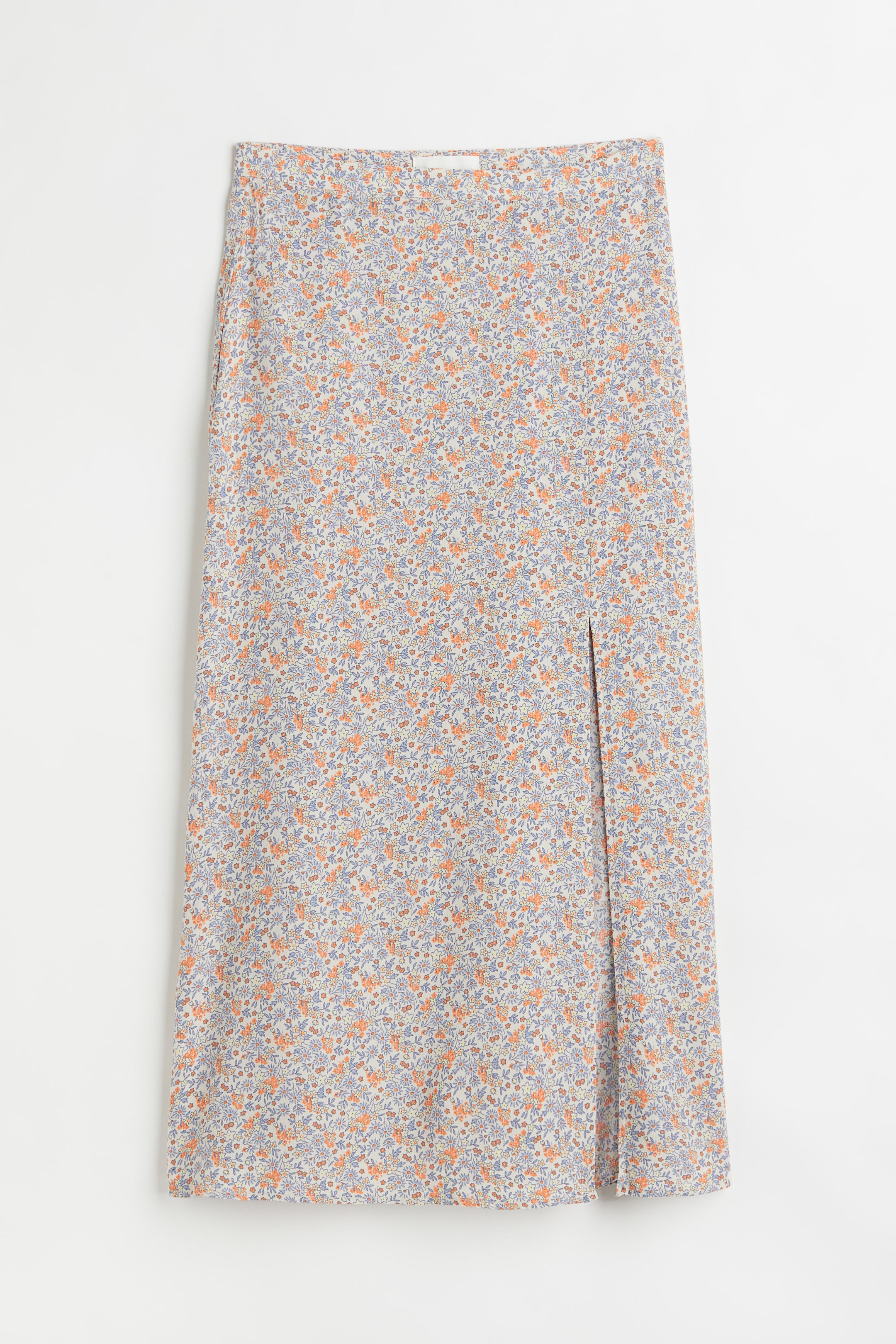View larger image: Viscose skirt - Orange/Small flowers - Ladies | H&M 1