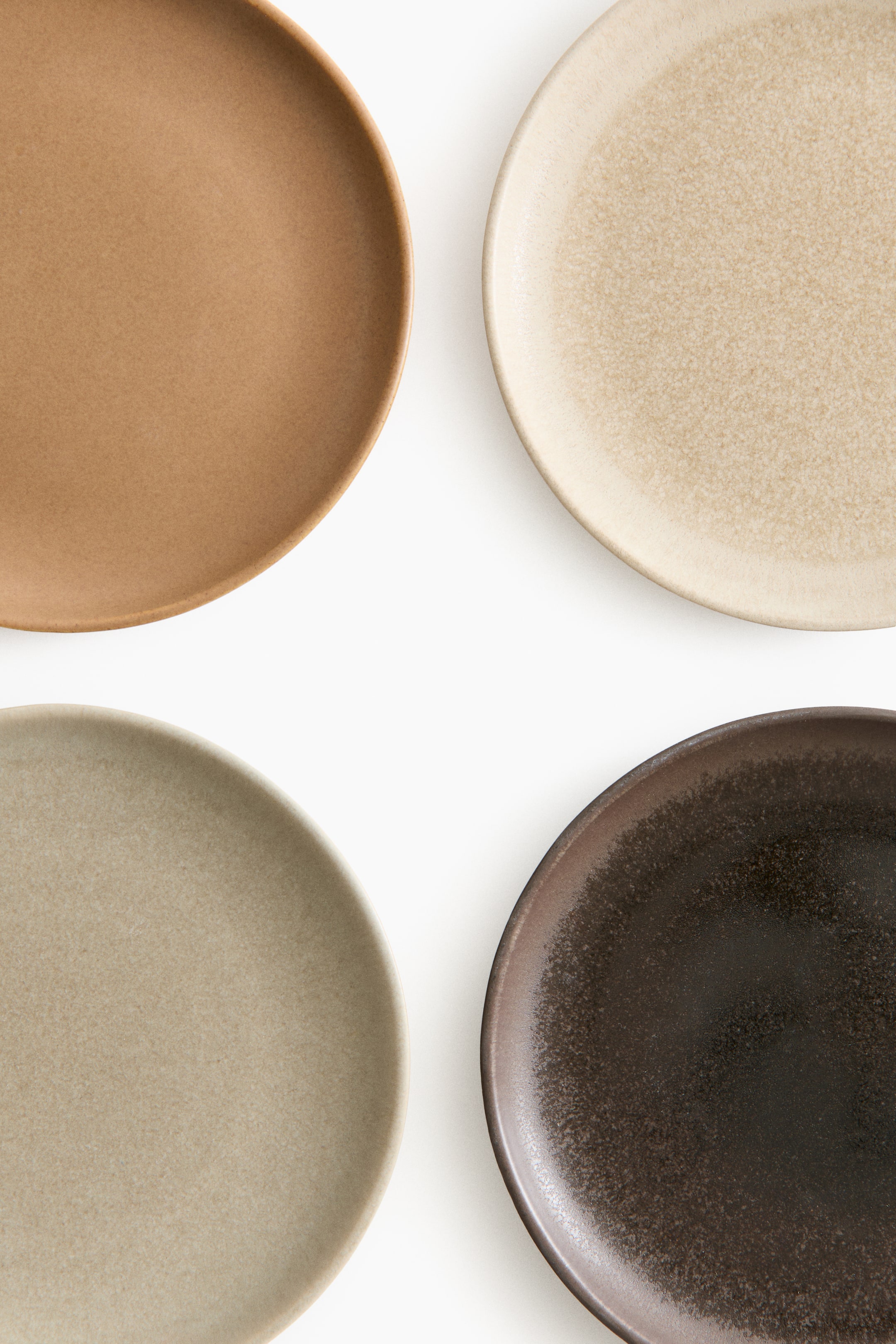 4-pack stoneware side plates