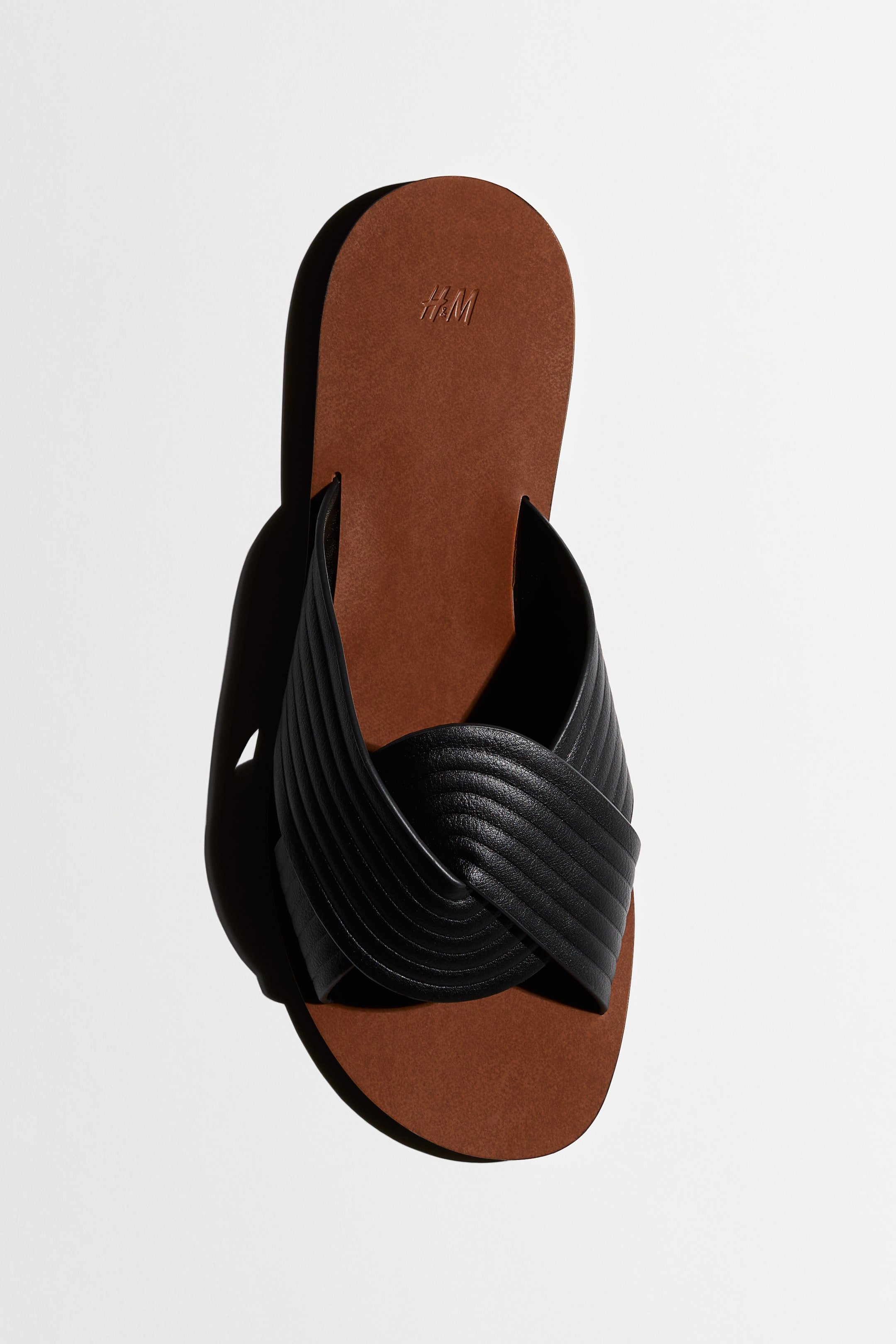 Fluted-Strap Sandals